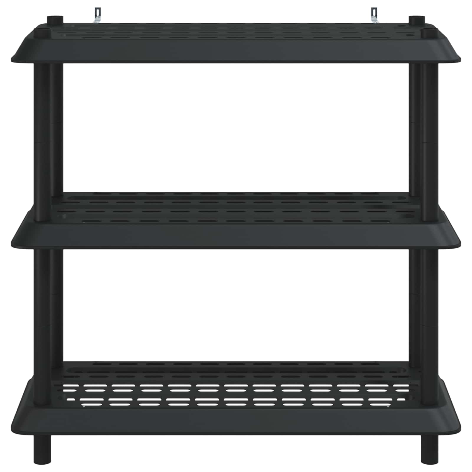 Shelving Unit 3-Tier 100 x 40 x 96 cm PP Anthracite