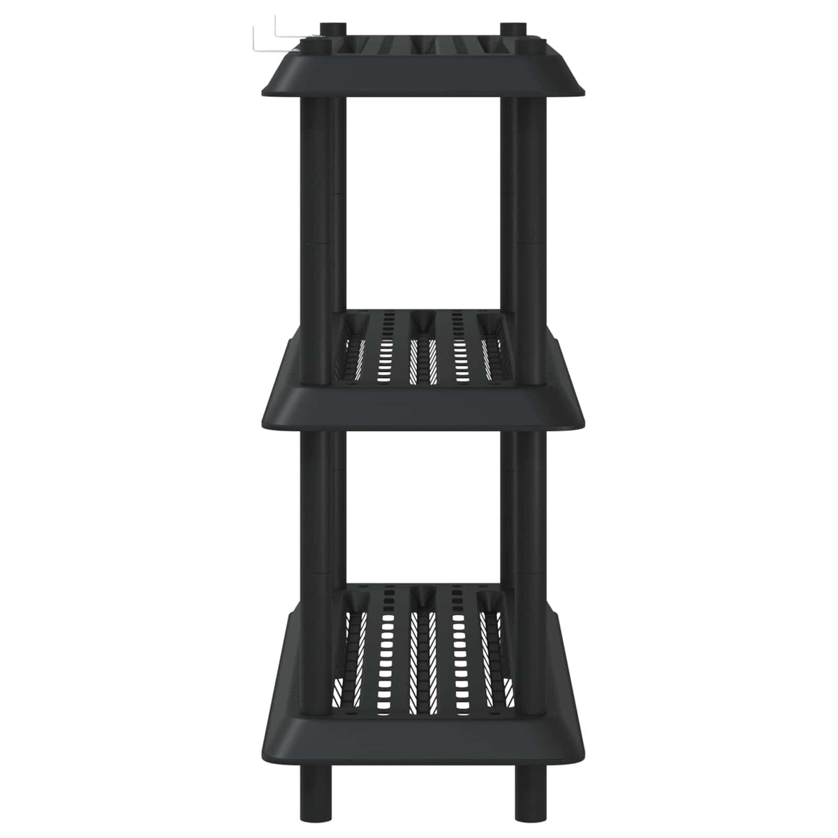 Shelving Unit 3-Tier 100 x 40 x 96 cm PP Anthracite