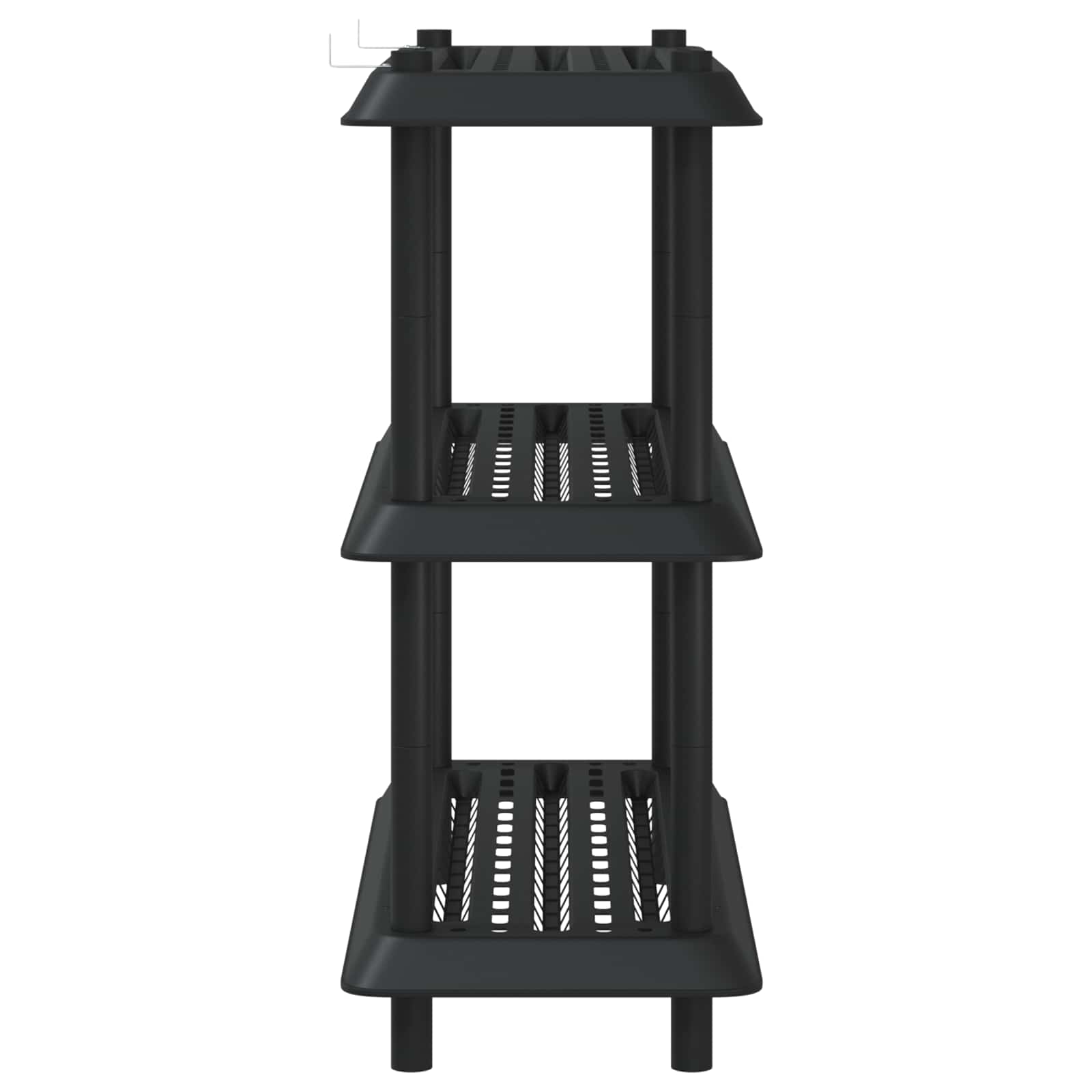 Shelving Unit 3-Tier 100 x 40 x 96 cm PP Anthracite