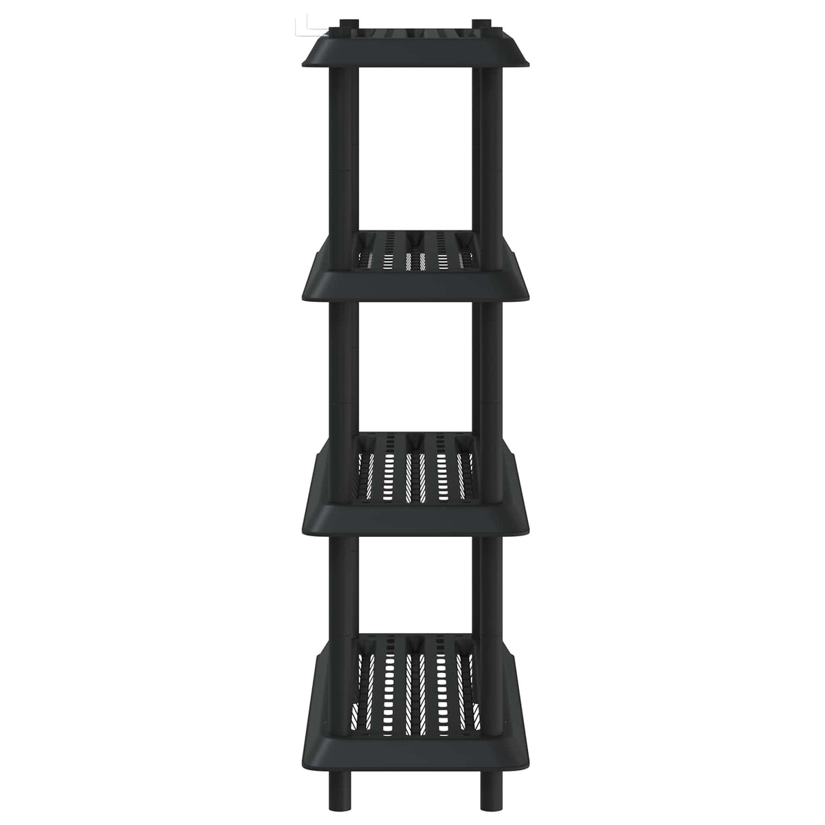 Shelving Unit 4-Tier 100 x 40 x 136.5 cm PP Anthracite