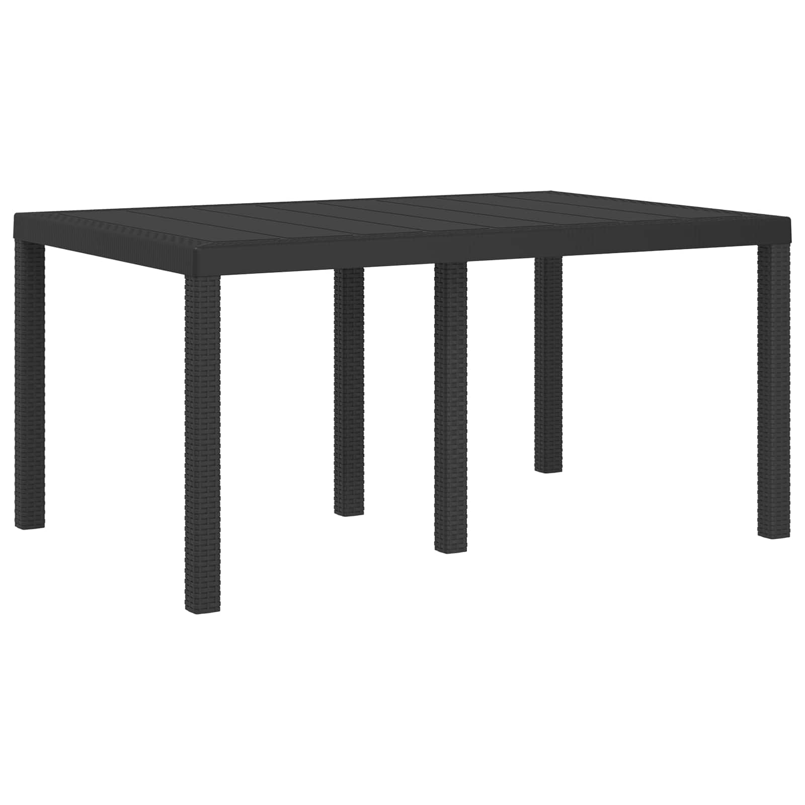 Garden Dining Set 5 pcs Anthracite and Cream PP
