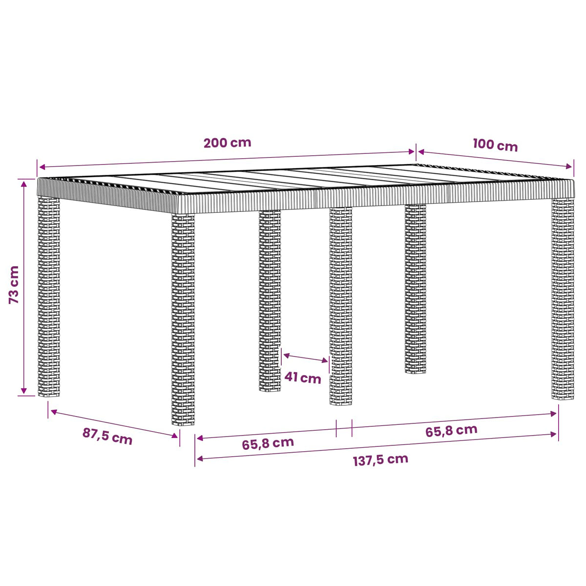 Garden Dining Set 5 pcs Anthracite PP