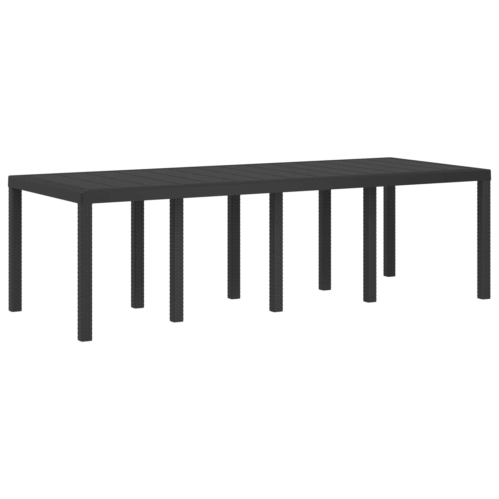 Garden Dining Set 11 pcs Anthracite PP