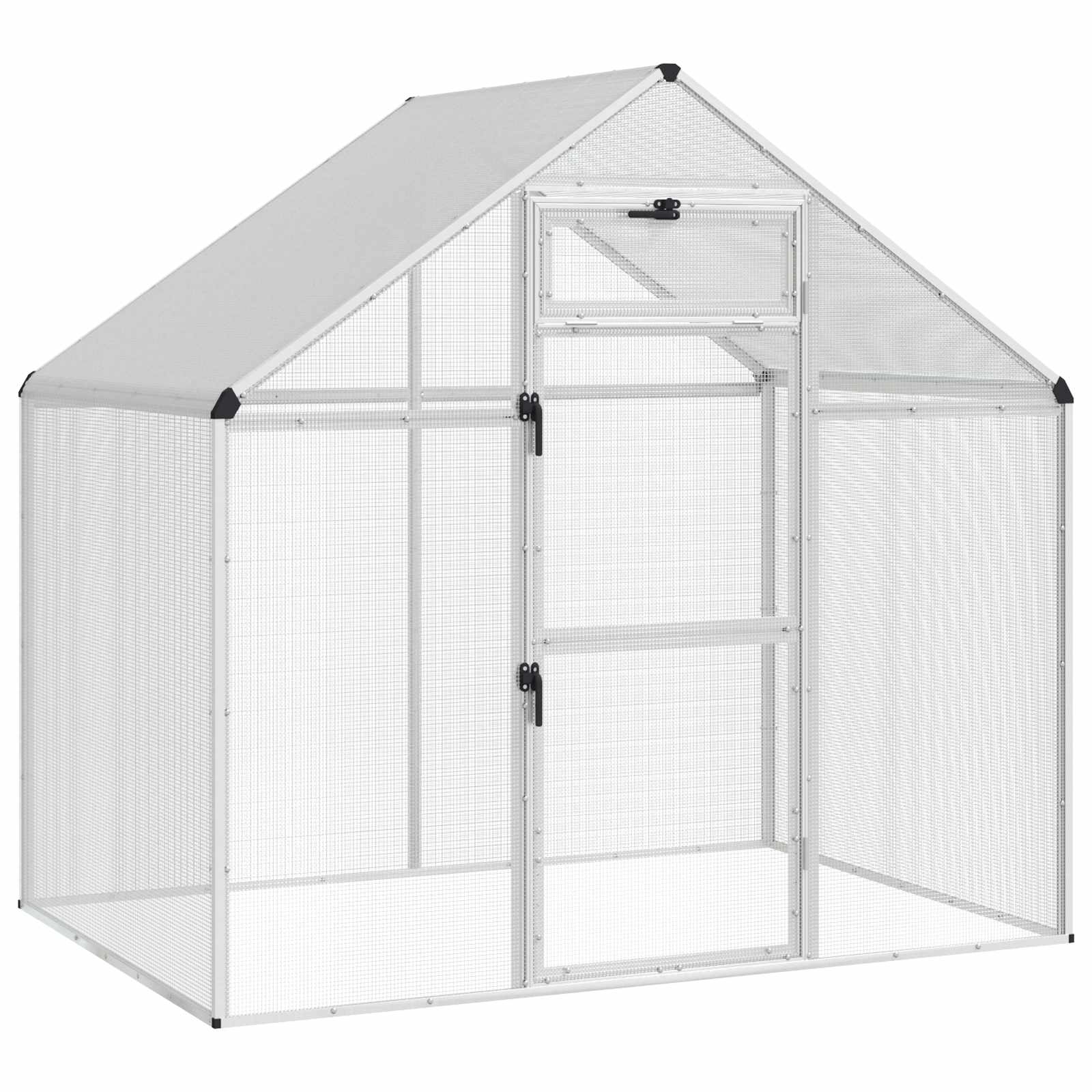 Bird Cage Silver 181.5 x 110.5 x 173.5 cm Welded Wire Mesh