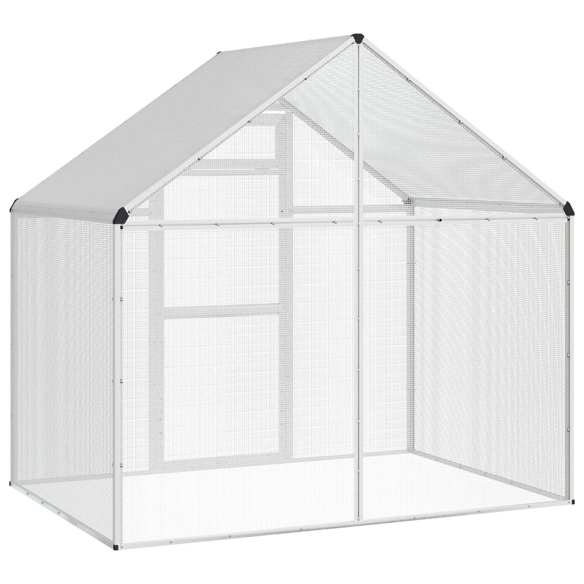 Bird Cage Silver 181.5 x 110.5 x 173.5 cm Welded Wire Mesh