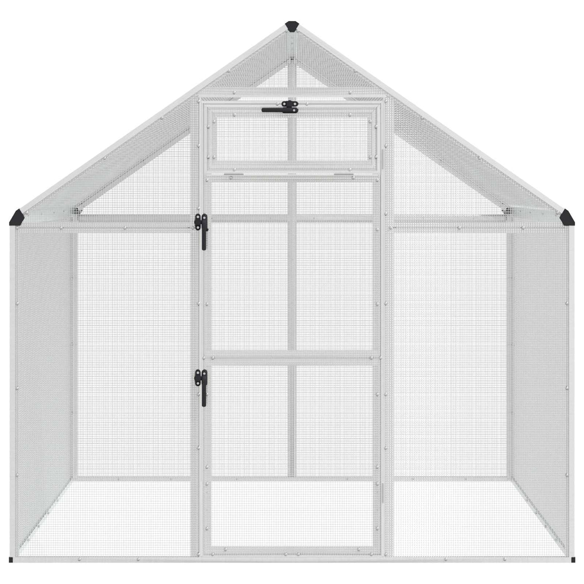 Bird Cage Silver 181.5 x 110.5 x 173.5 cm Welded Wire Mesh
