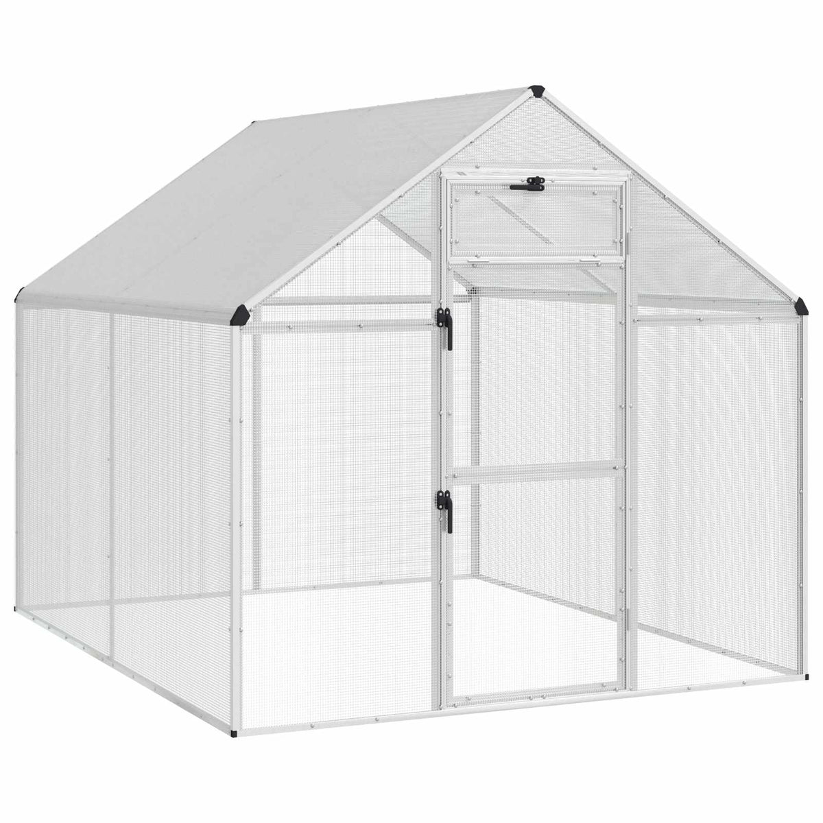 Bird Cage Silver 181.5 x 221 x 173.5 cm Welded Wire Mesh