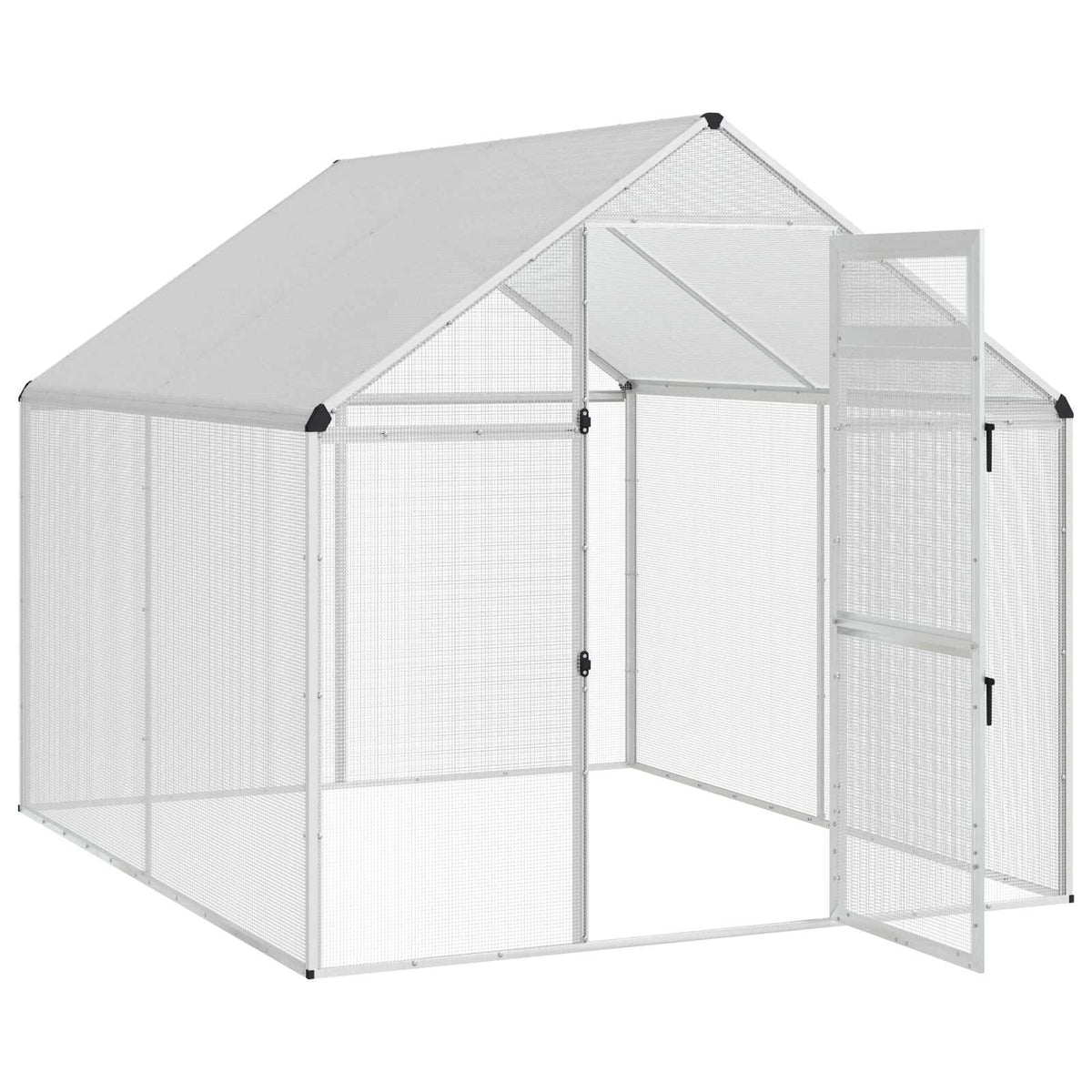 Bird Cage Silver 181.5 x 221 x 173.5 cm Welded Wire Mesh