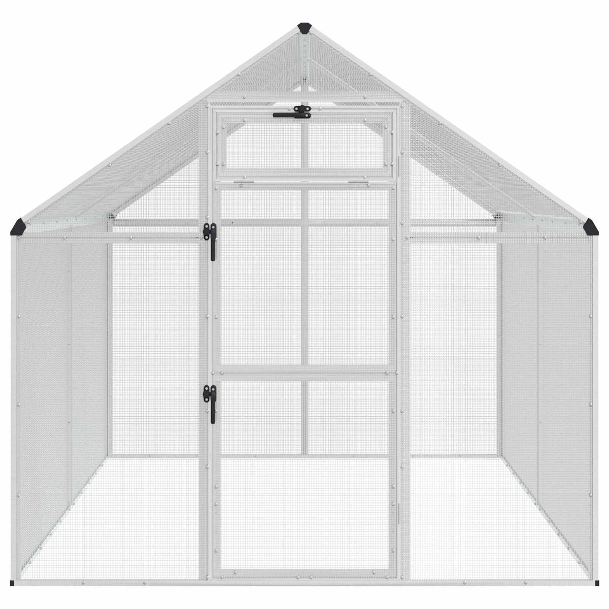 Bird Cage Silver 181.5 x 221 x 173.5 cm Welded Wire Mesh
