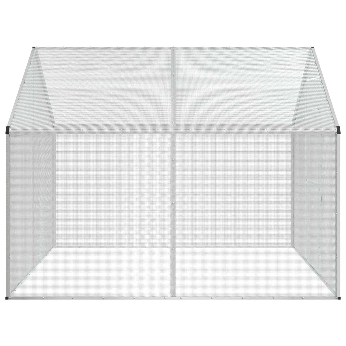 Bird Cage Silver 181.5 x 221 x 173.5 cm Welded Wire Mesh