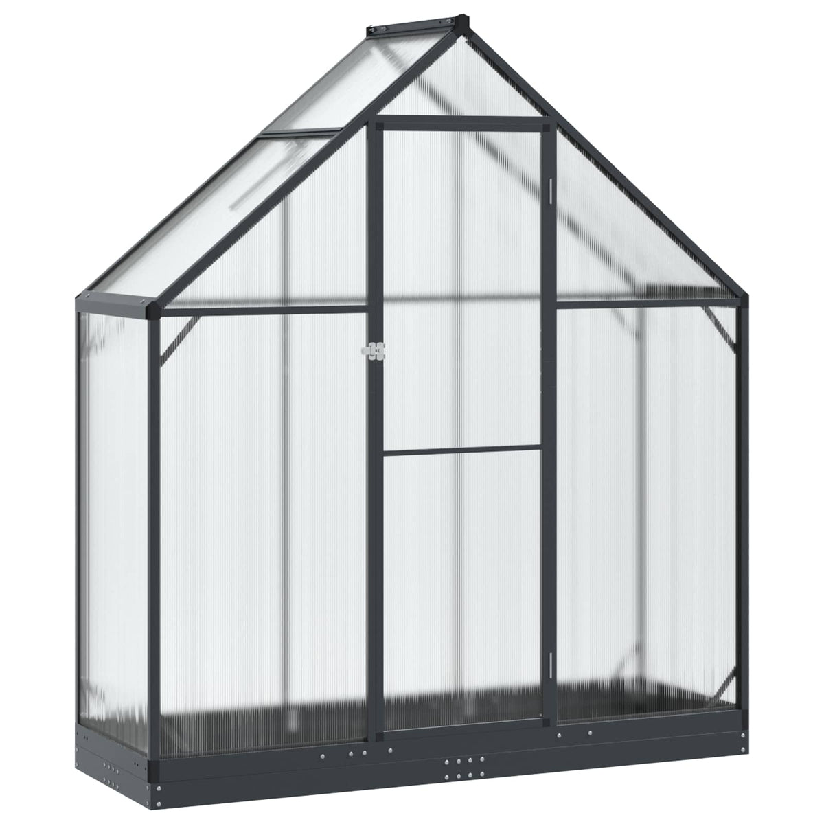 Garden Greenhouse with Door Anthracite 183.5 x 63.5 x 207 cm