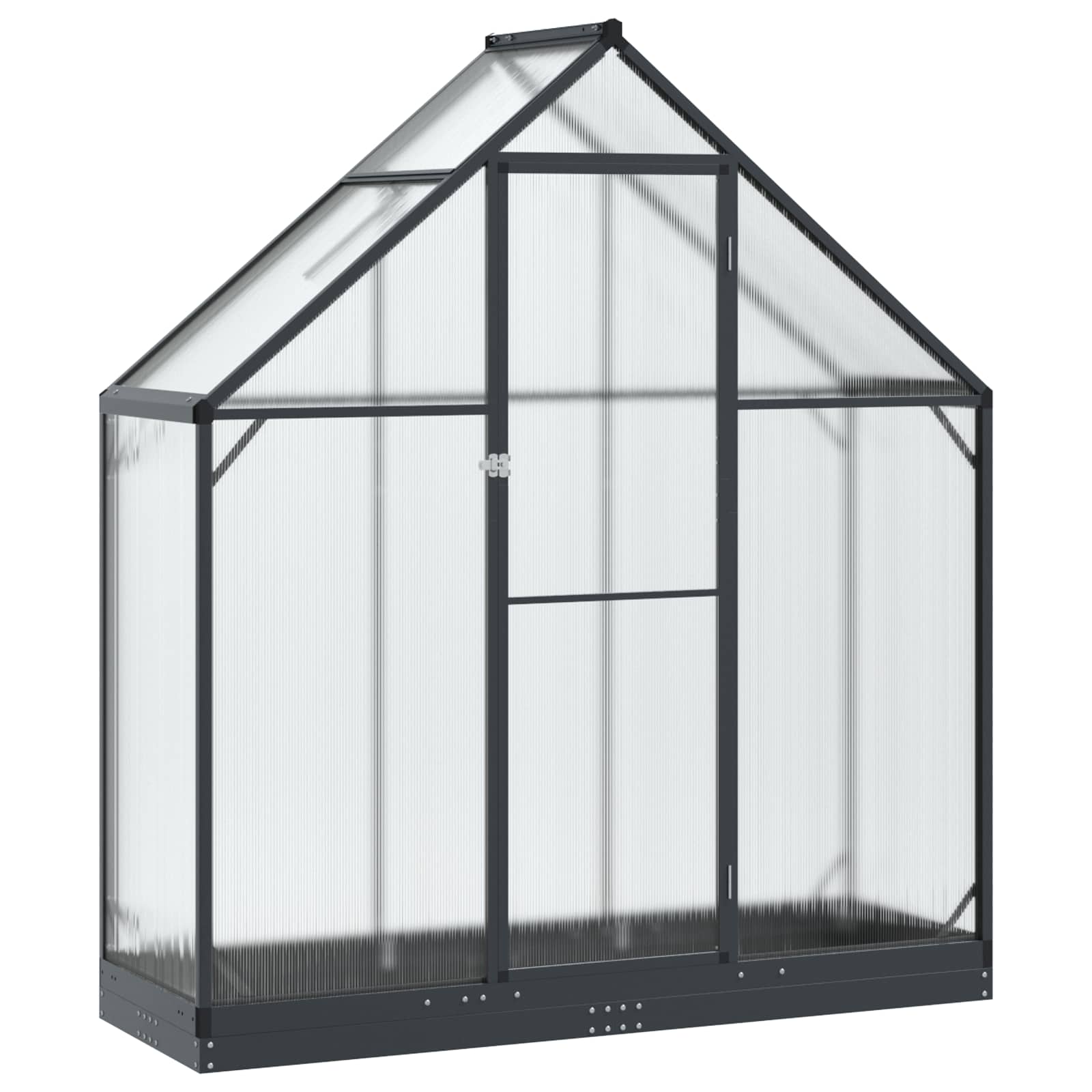 Garden Greenhouse with Door Anthracite 183.5 x 63.5 x 207 cm