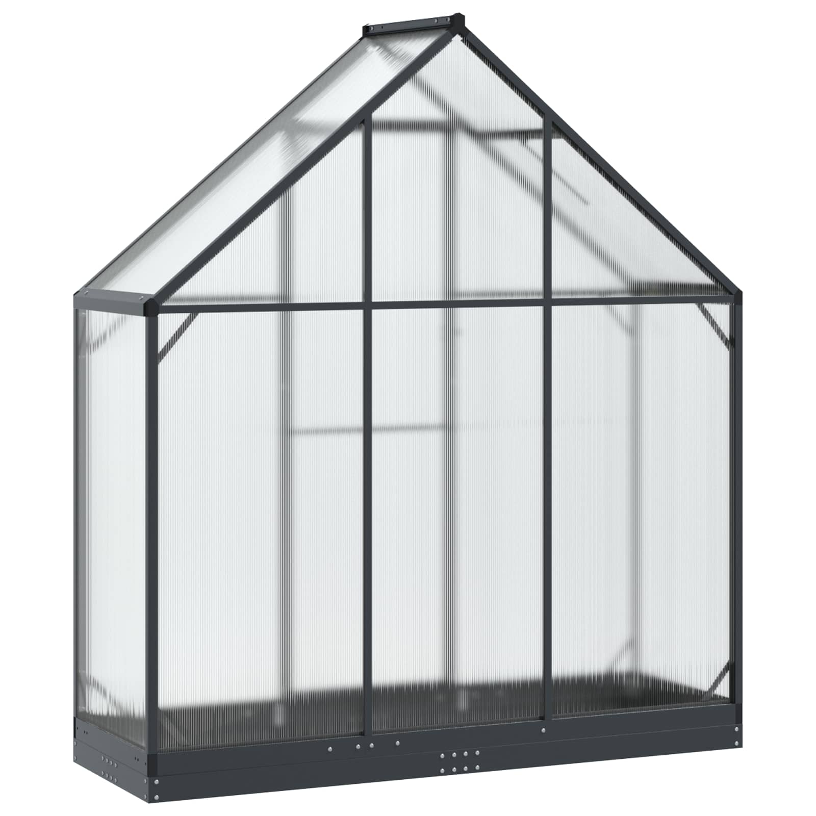 Garden Greenhouse with Door Anthracite 183.5 x 63.5 x 207 cm