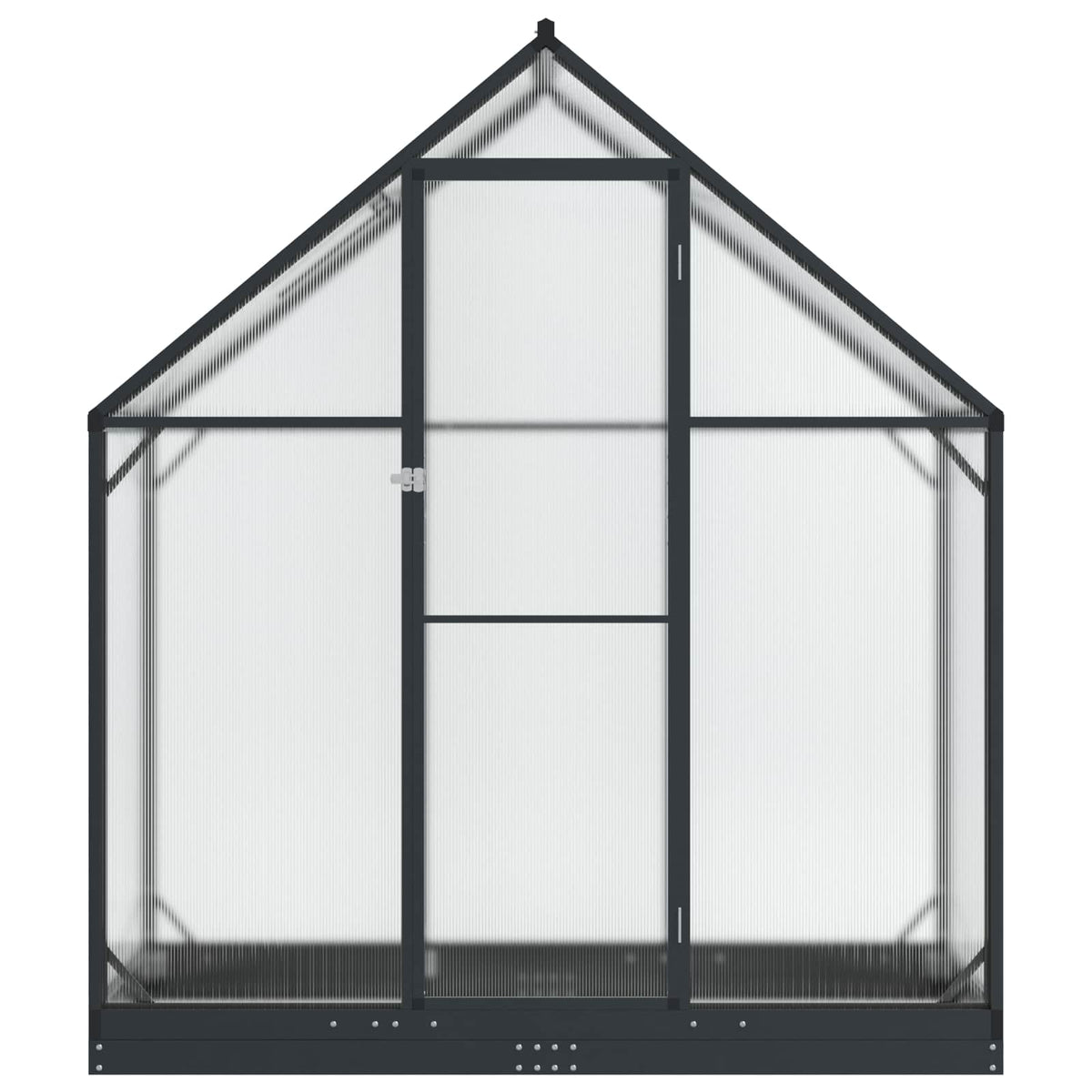 Garden Greenhouse with Door Anthracite 183.5 x 63.5 x 207 cm