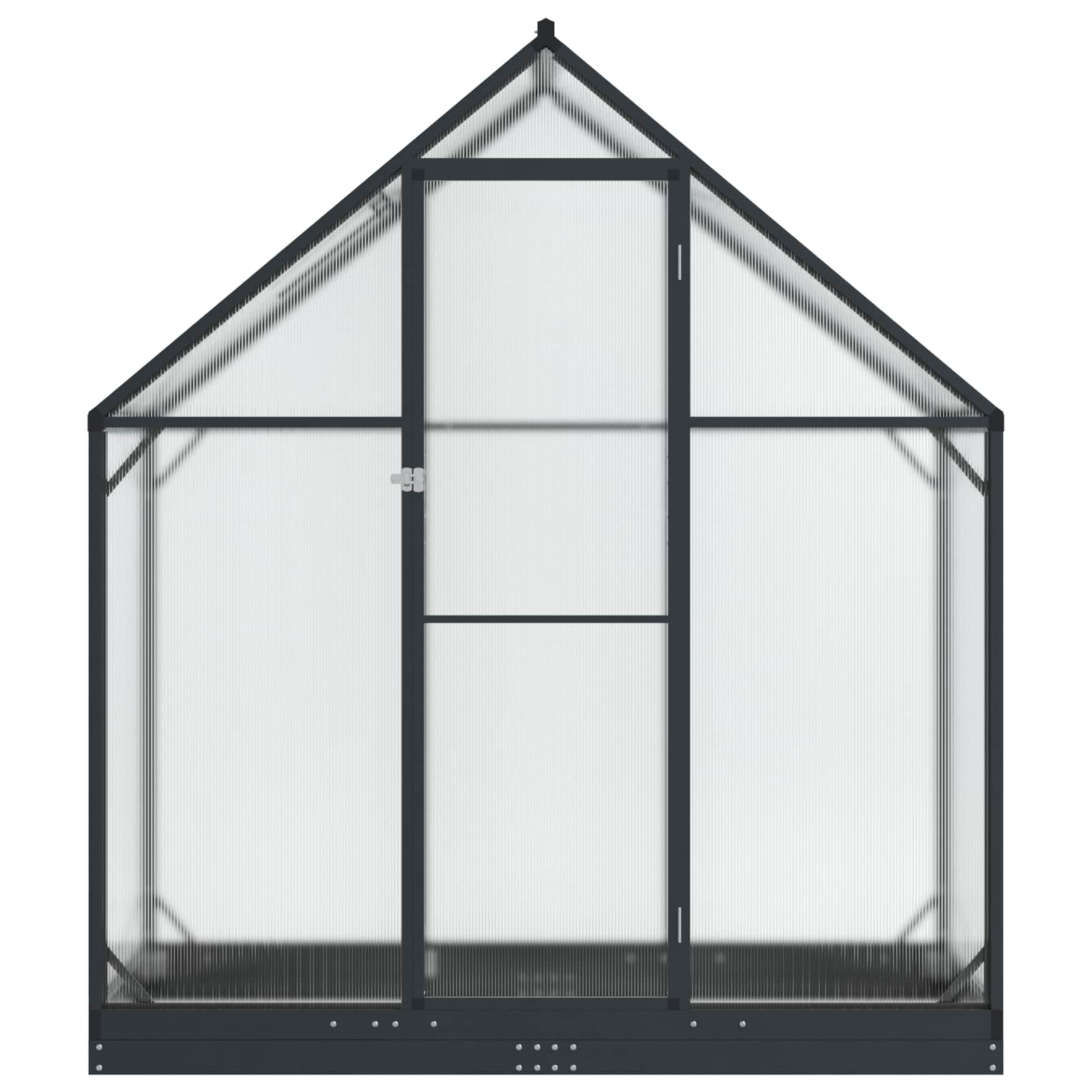 Garden Greenhouse with Door Anthracite 183.5 x 63.5 x 207 cm