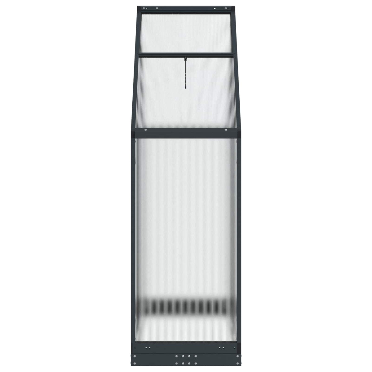 Garden Greenhouse with Door Anthracite 183.5 x 63.5 x 207 cm