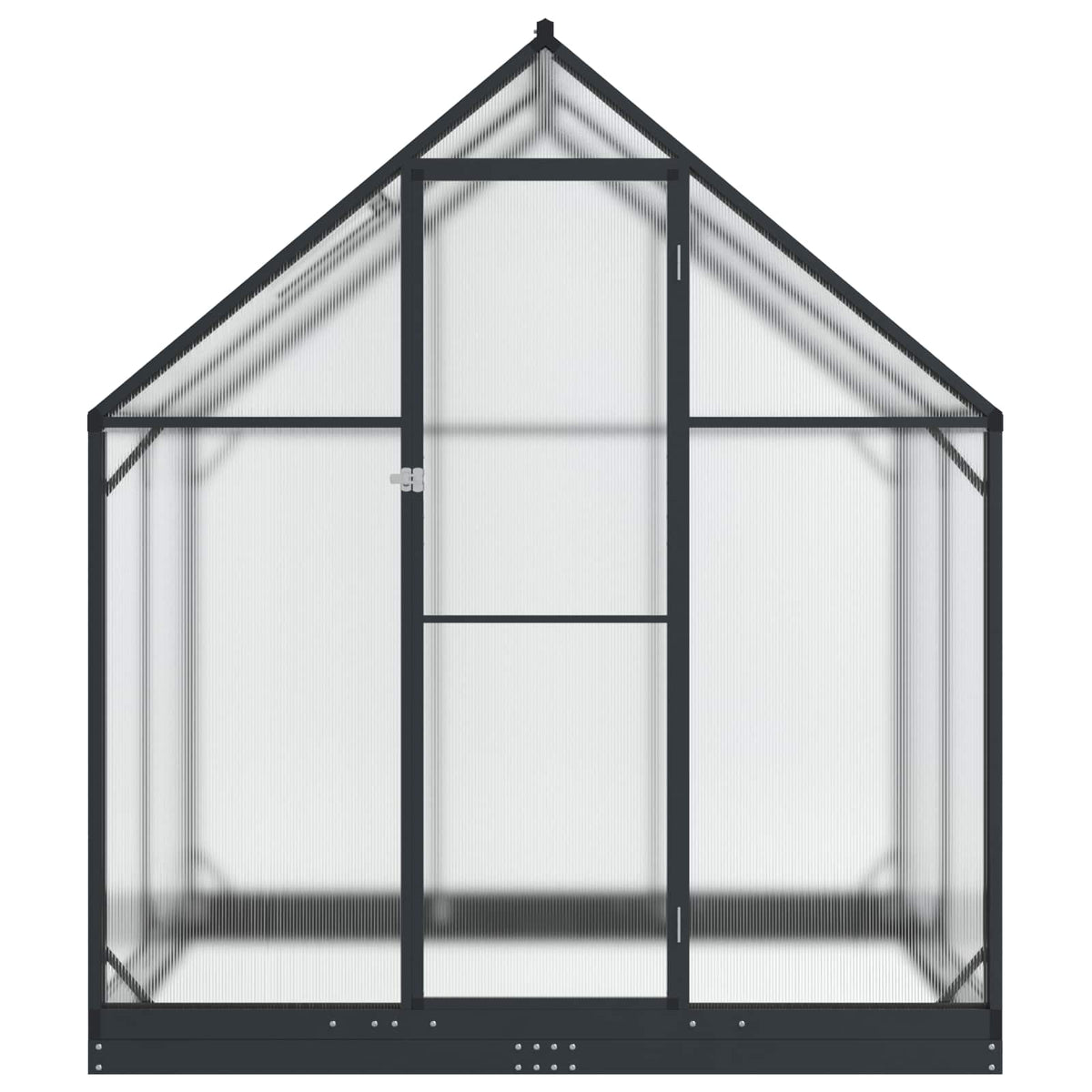 Garden Greenhouse with Door Anthracite 183.5 x 123 x 207 cm
