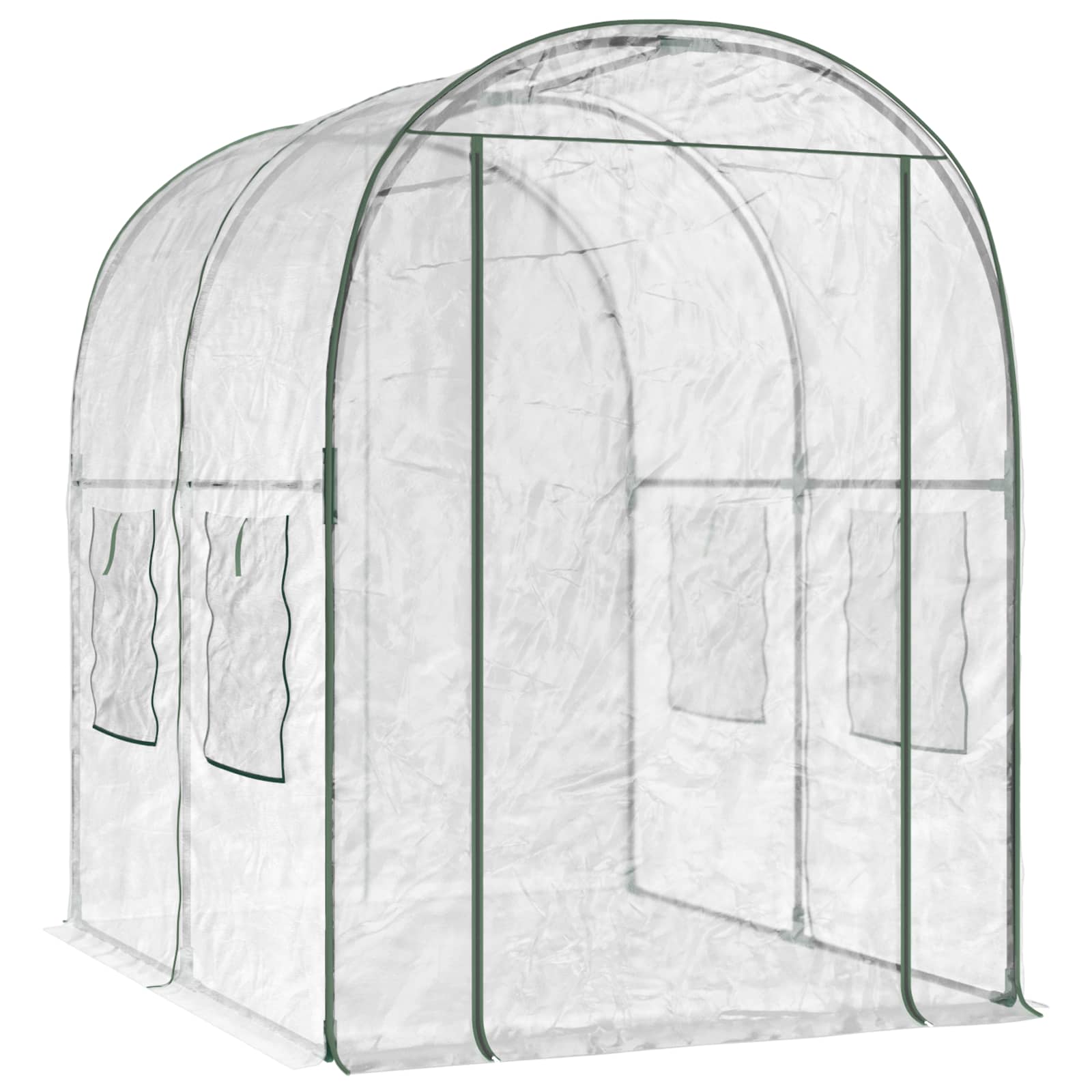 Greenhouse with Frame 160 x 200 x 192.5 cm PVC Transparent