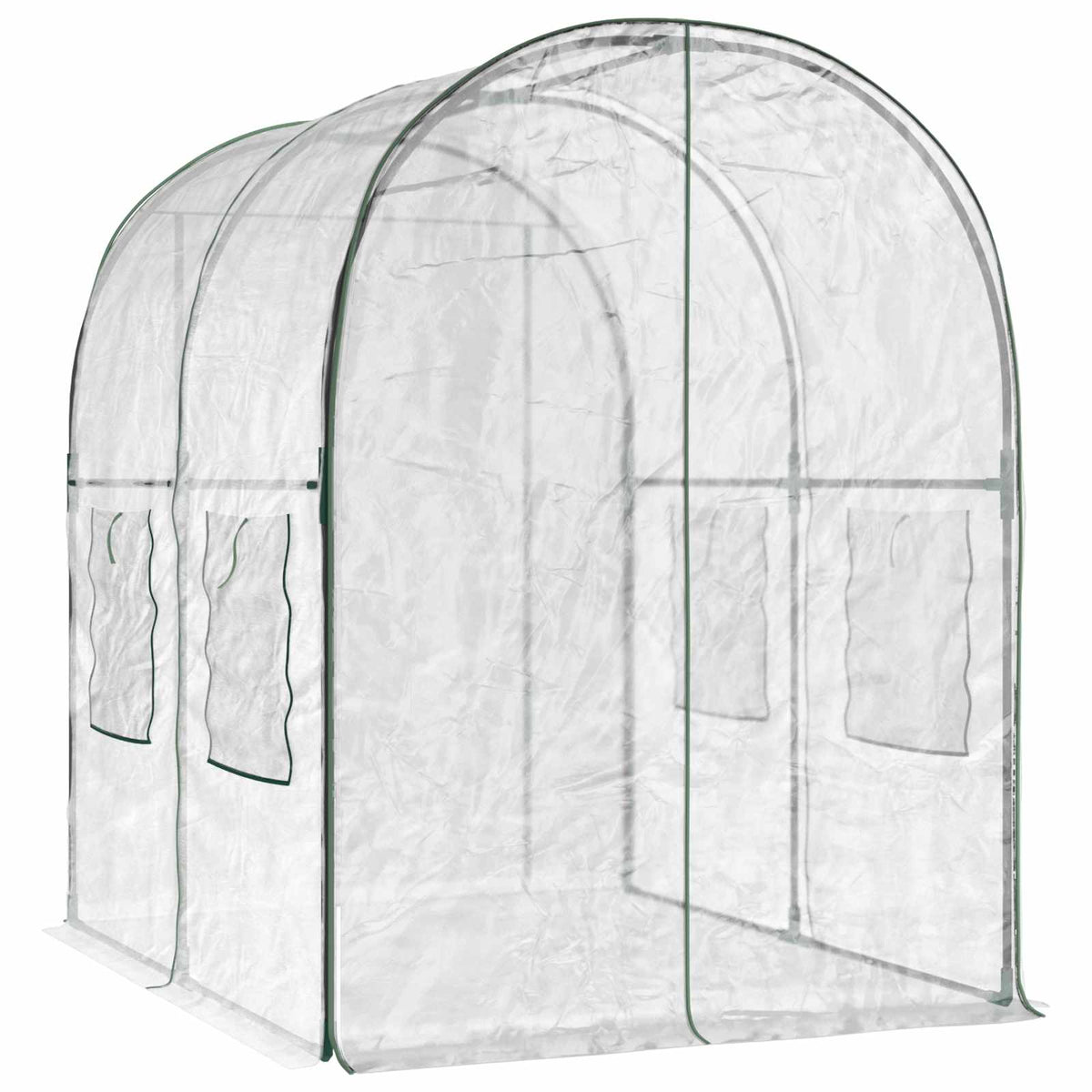 Greenhouse with Frame 160 x 200 x 192.5 cm PVC Transparent
