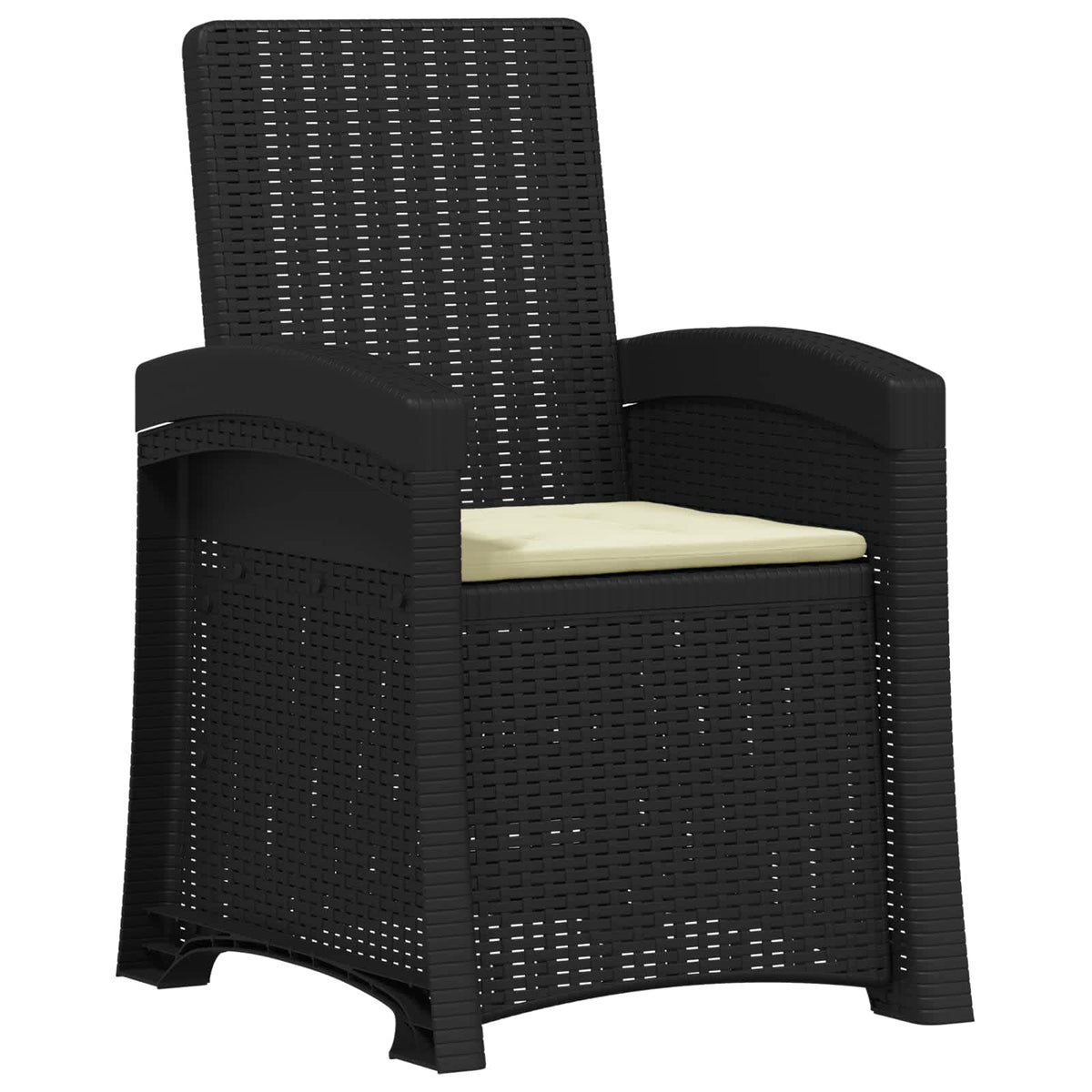 Reclining garden chair in rattan style 2 pcs