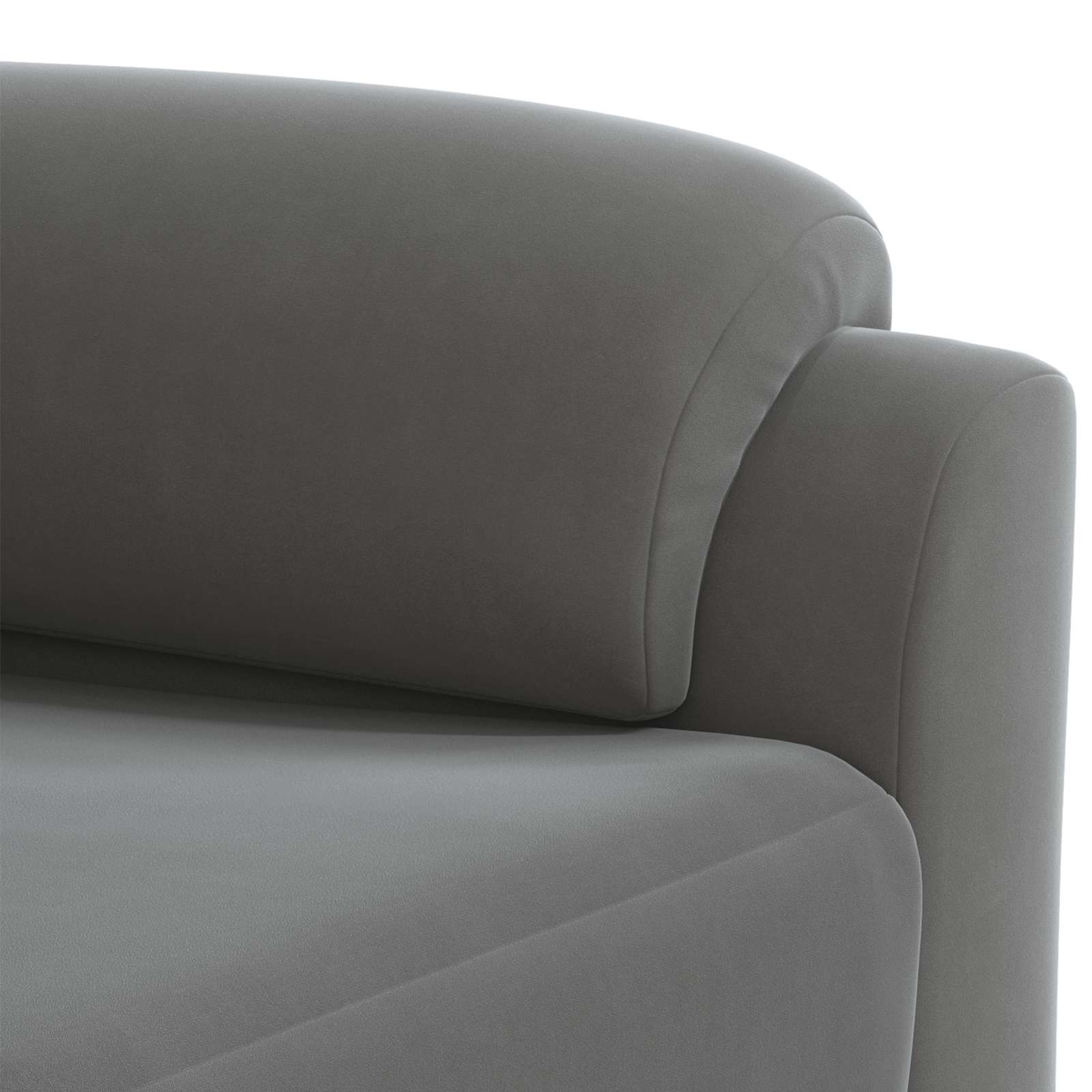 Sofa Set 2 pcs Dark Grey Velvet