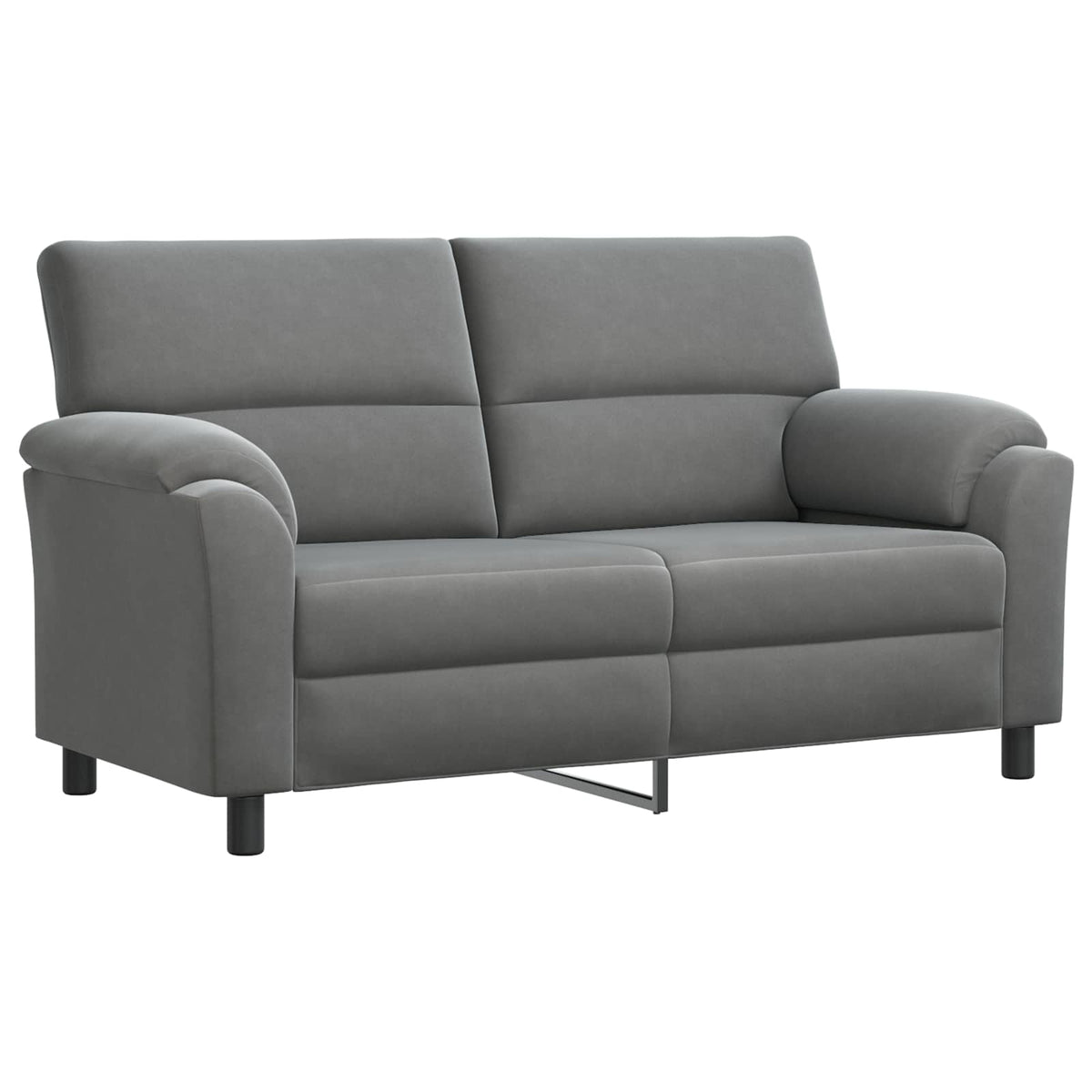 Sofa Dark Grey 174 x 85 x 93 cm Velvet