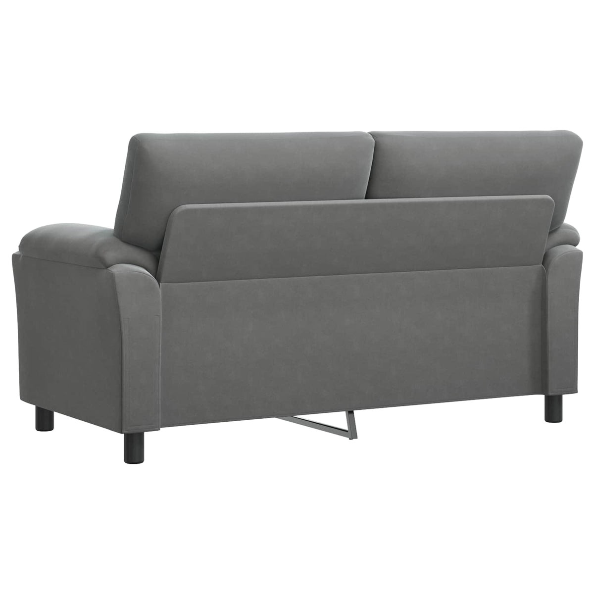 Sofa Dark Grey 174 x 85 x 93 cm Velvet