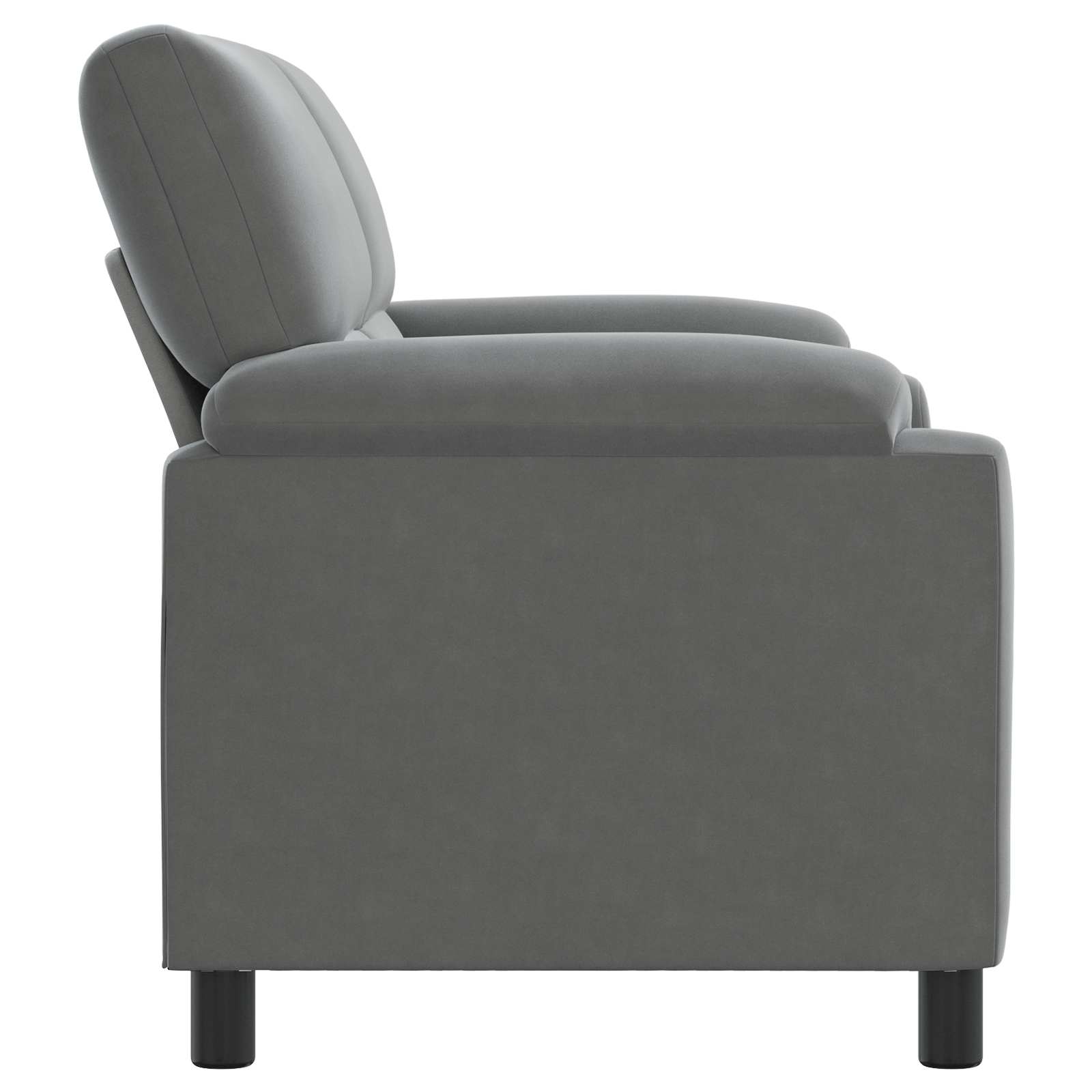 Sofa Dark Grey 174 x 85 x 93 cm Velvet