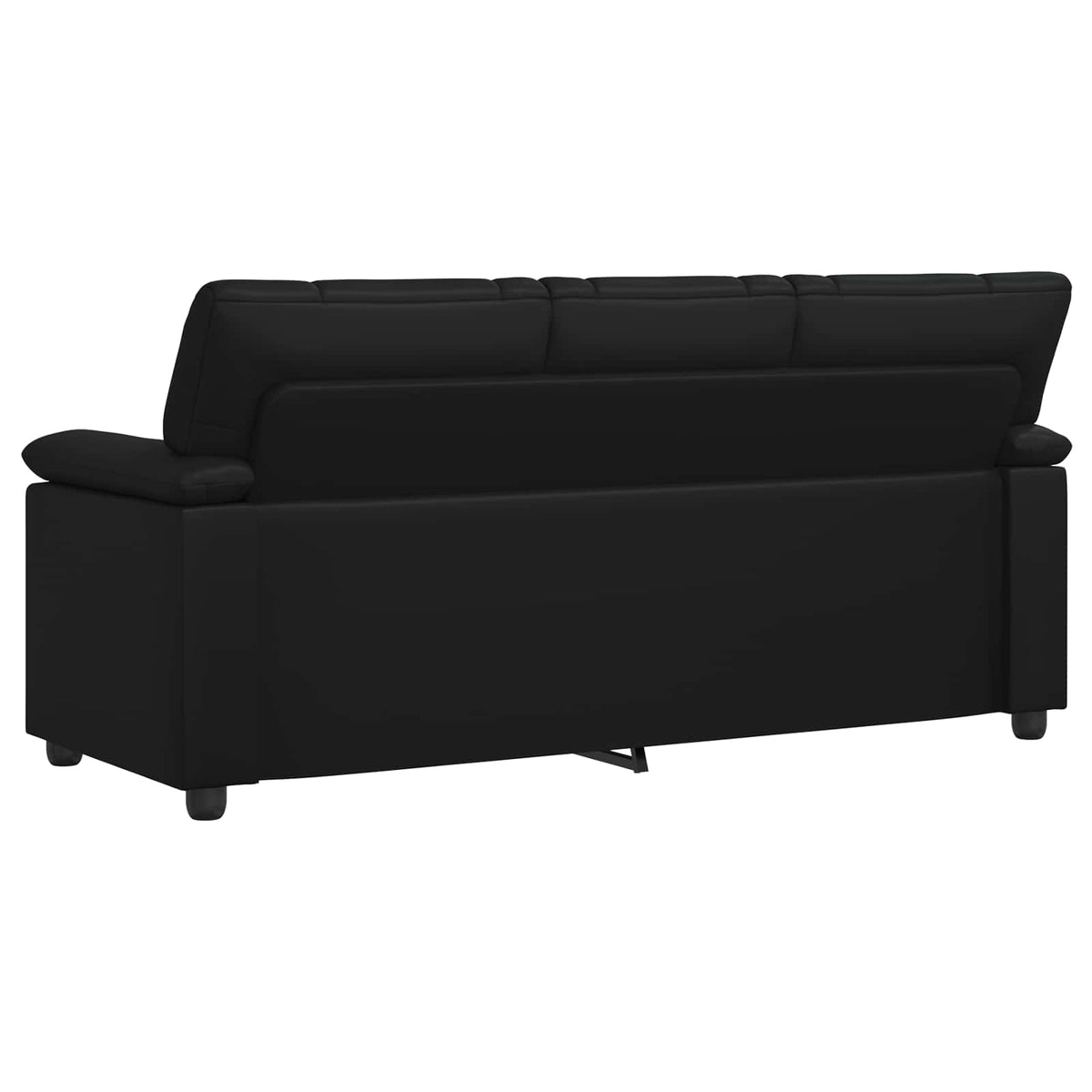 Sofa Black 191 x 85 x 93 cm Faux Leather