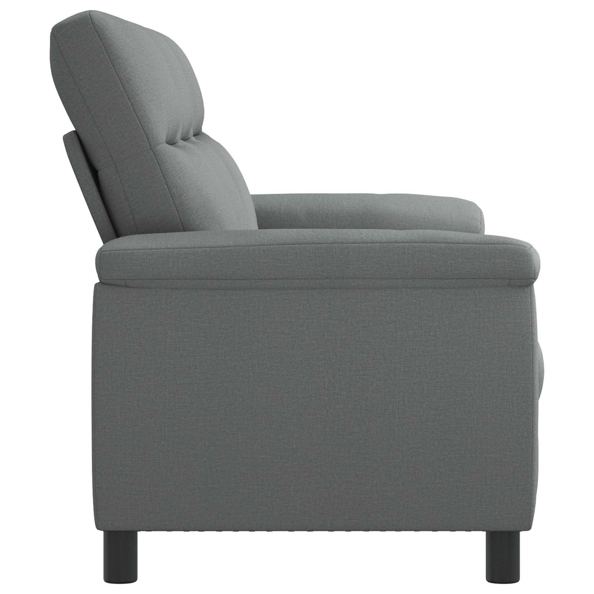 Sofa Dark Grey 214 x 90 x 95 cm Fabric