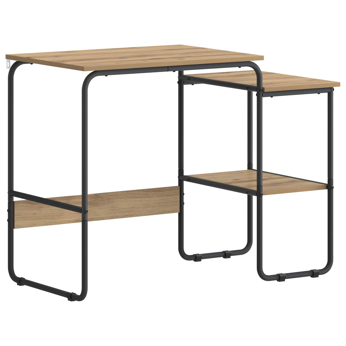 Desk with Storage Artisan Oak 100 x 50 x 75 cm