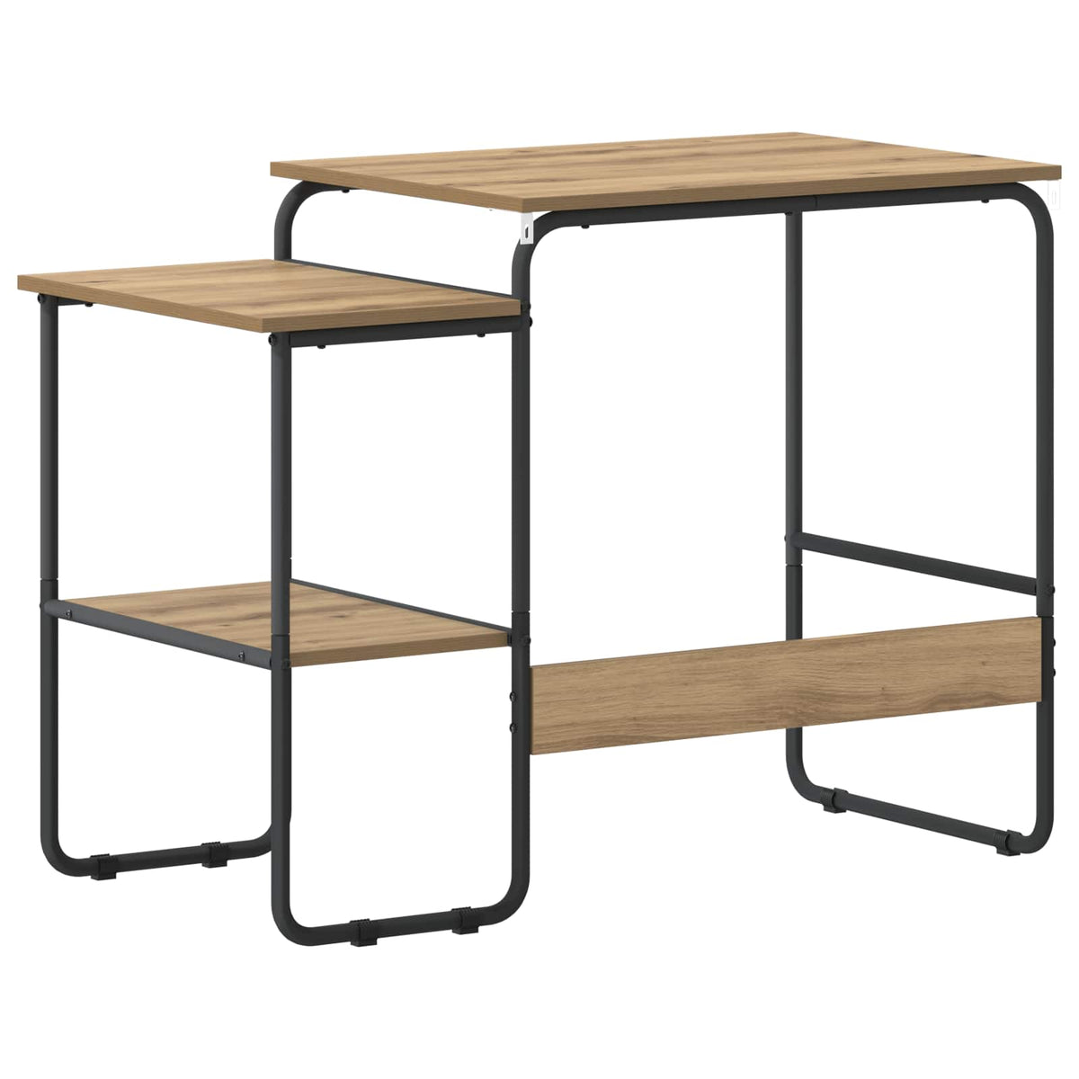 Desk with Storage Artisan Oak 100 x 50 x 75 cm
