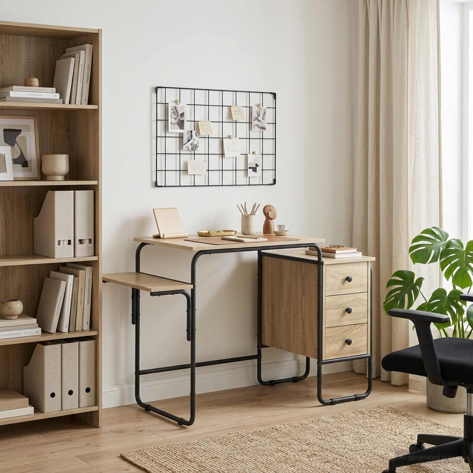 Desk with Storage Sonoma Oak 120 x 50 x 75 cm