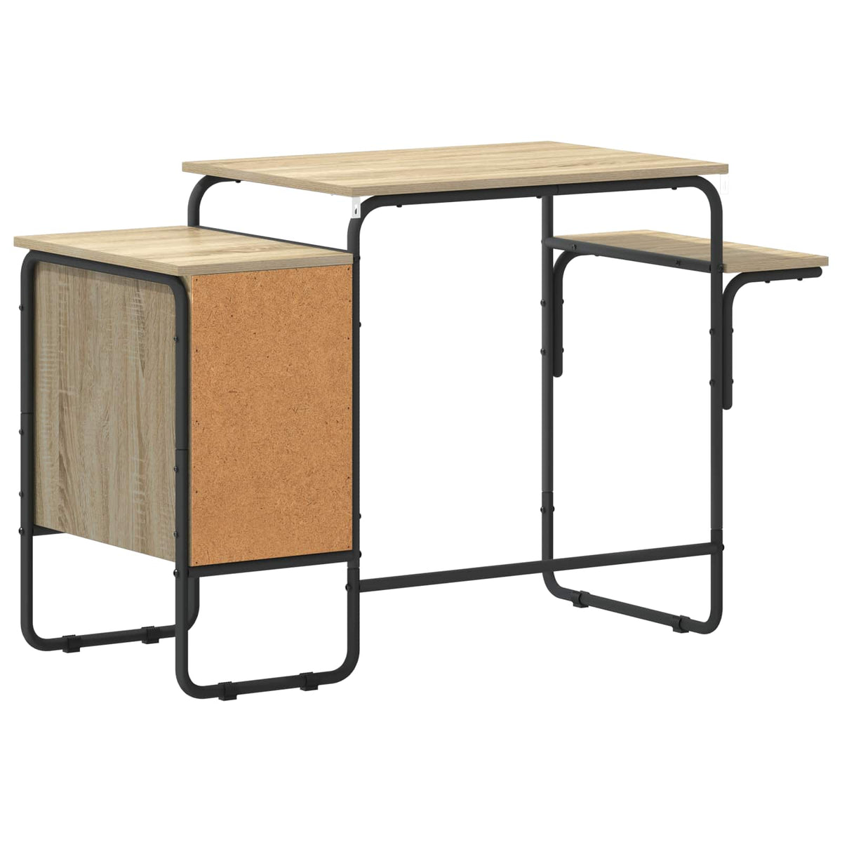 Desk with Storage Sonoma Oak 120 x 50 x 75 cm