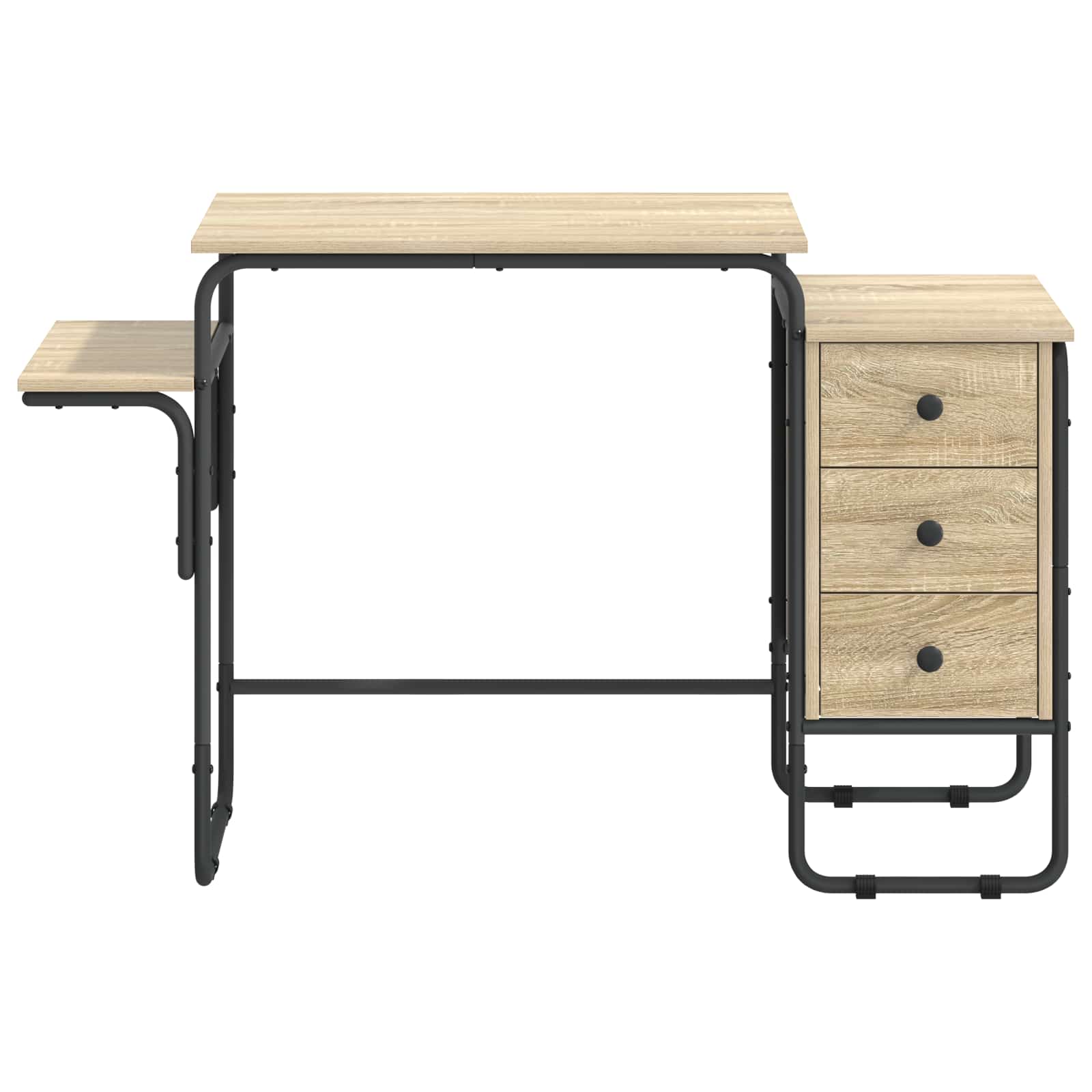 Desk with Storage Sonoma Oak 120 x 50 x 75 cm