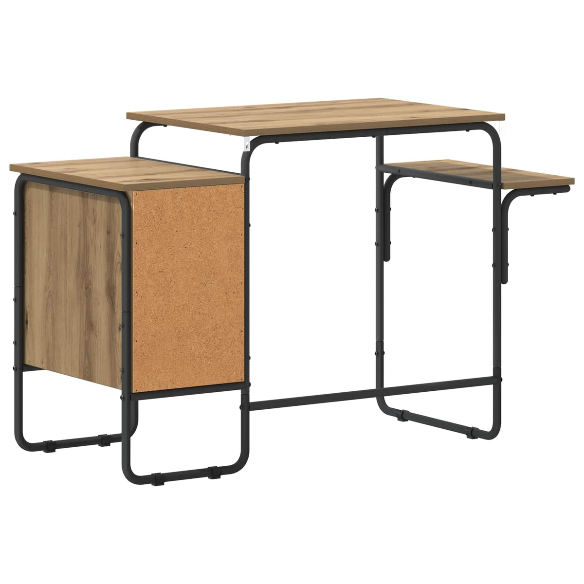 Desk with Storage Artisan Oak 120 x 50 x 75 cm