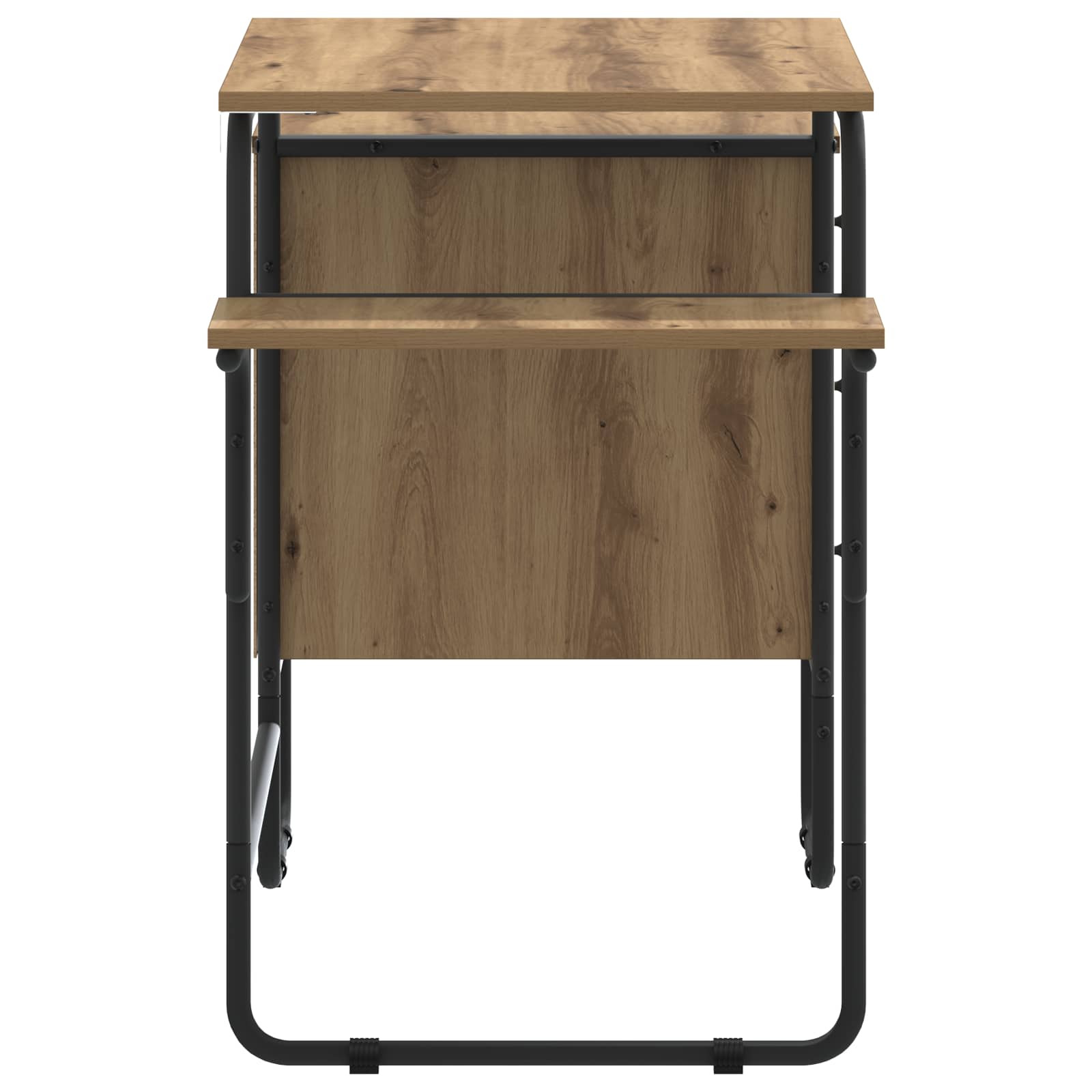 Desk with Storage Artisan Oak 120 x 50 x 75 cm