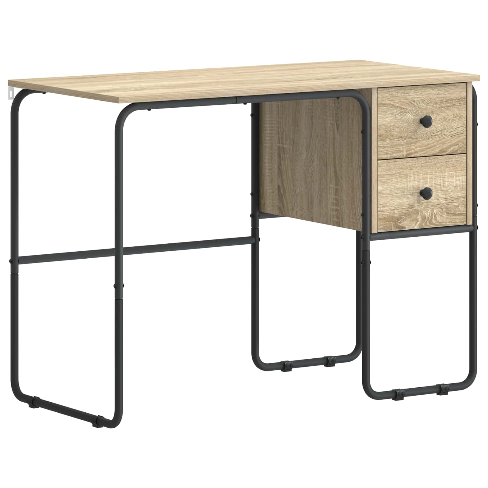 Desk with Storage Sonoma Oak 100 x 50 x 75 cm