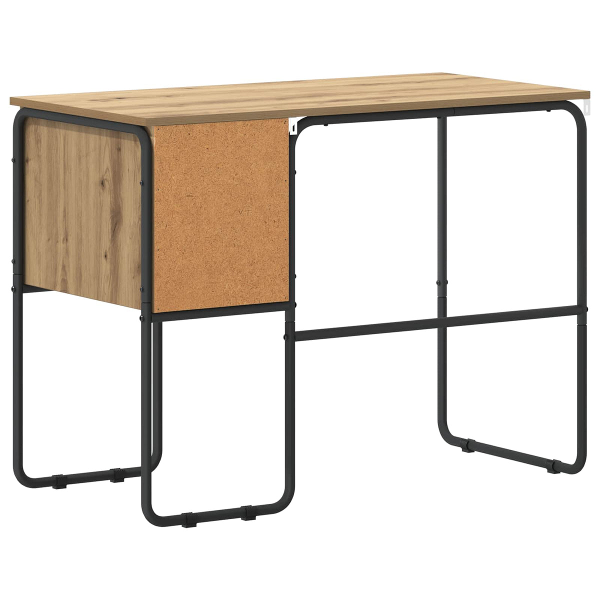 Desk with Storage Artisan Oak 100 x 50 x 75 cm