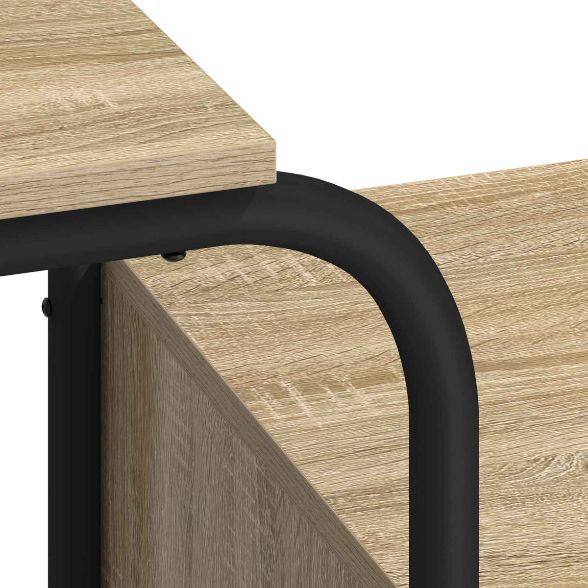 Desk with Storage Sonoma Oak 145 x 50 x 75 cm