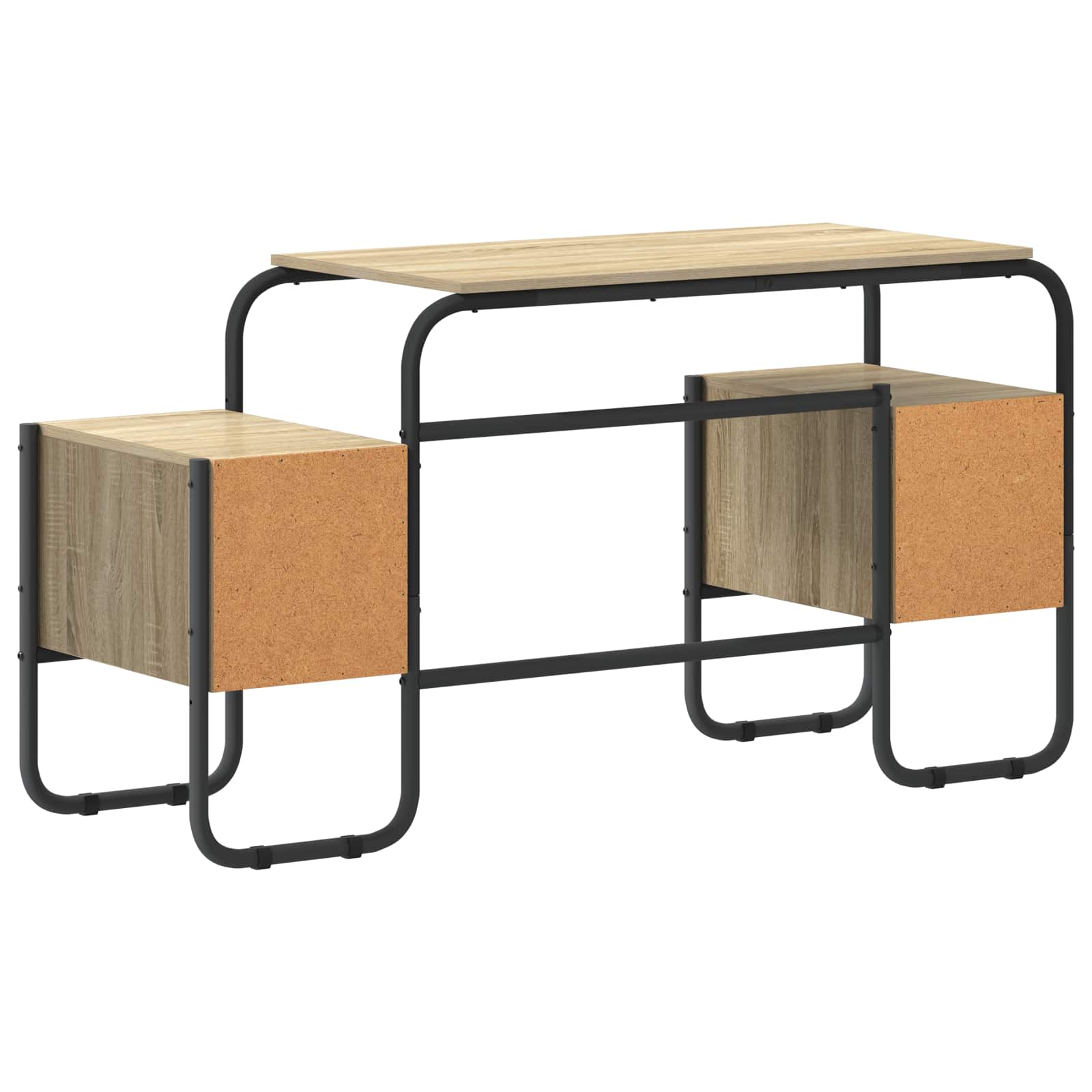 Desk with Storage Sonoma Oak 145 x 50 x 75 cm