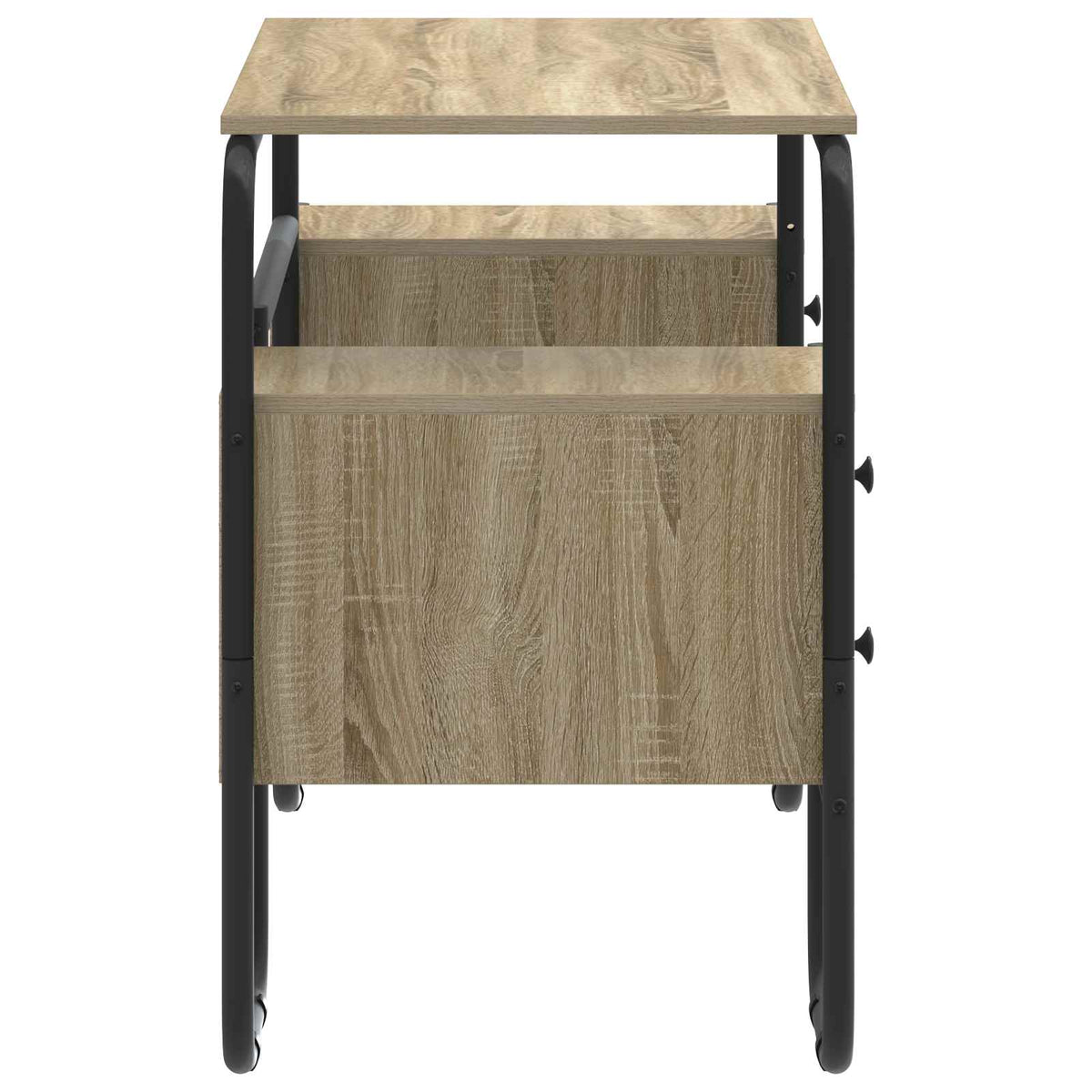 Desk with Storage Sonoma Oak 145 x 50 x 75 cm