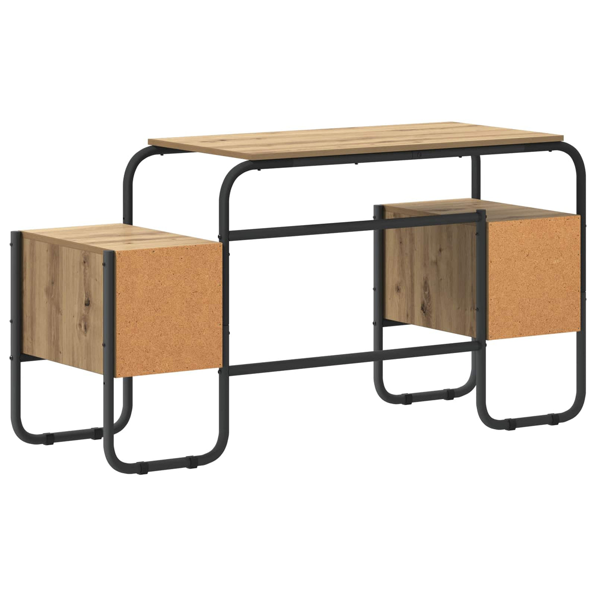 Desk with Storage Artisan Oak 145 x 50 x 75 cm
