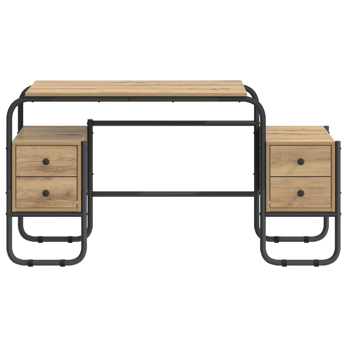 Desk with Storage Artisan Oak 145 x 50 x 75 cm
