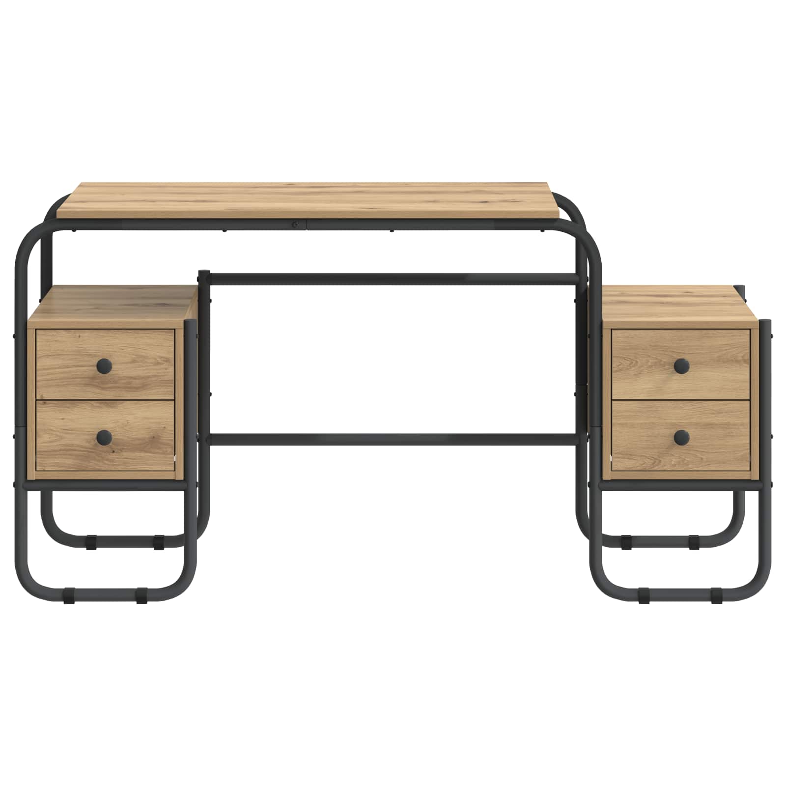 Desk with Storage Artisan Oak 145 x 50 x 75 cm