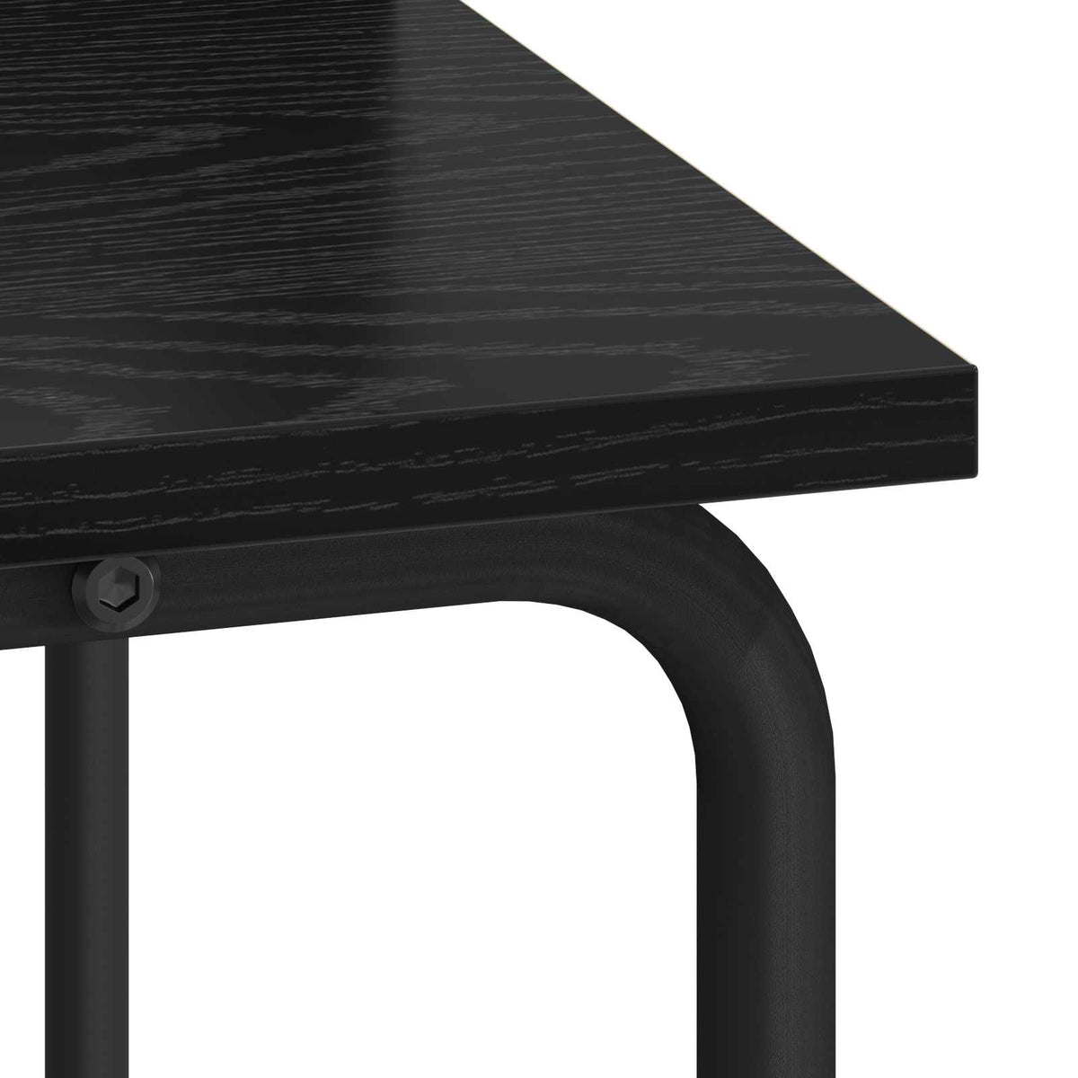 Desk with Storage Black Oak 60 x 50 x 91 cm
