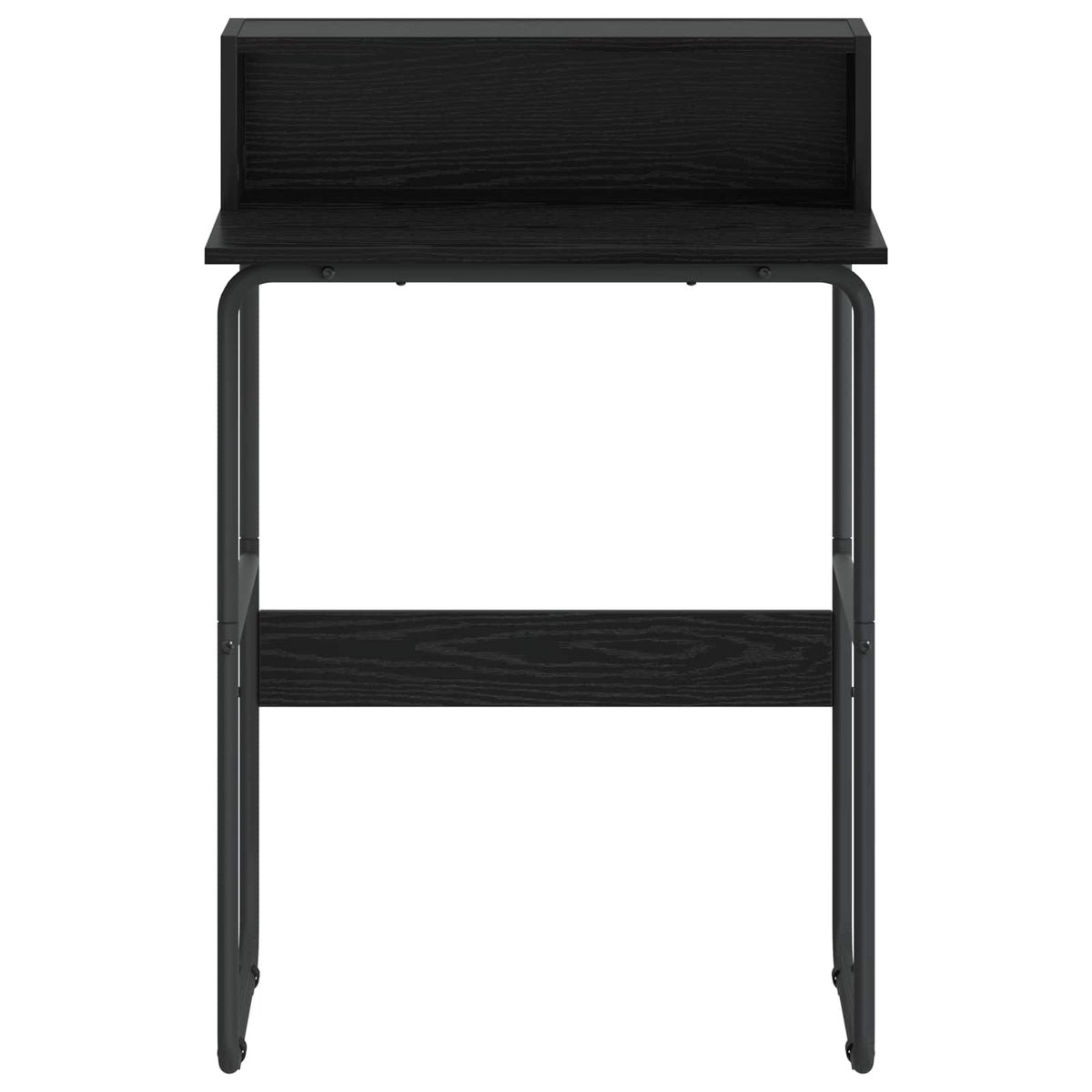Desk with Storage Black Oak 60 x 50 x 91 cm