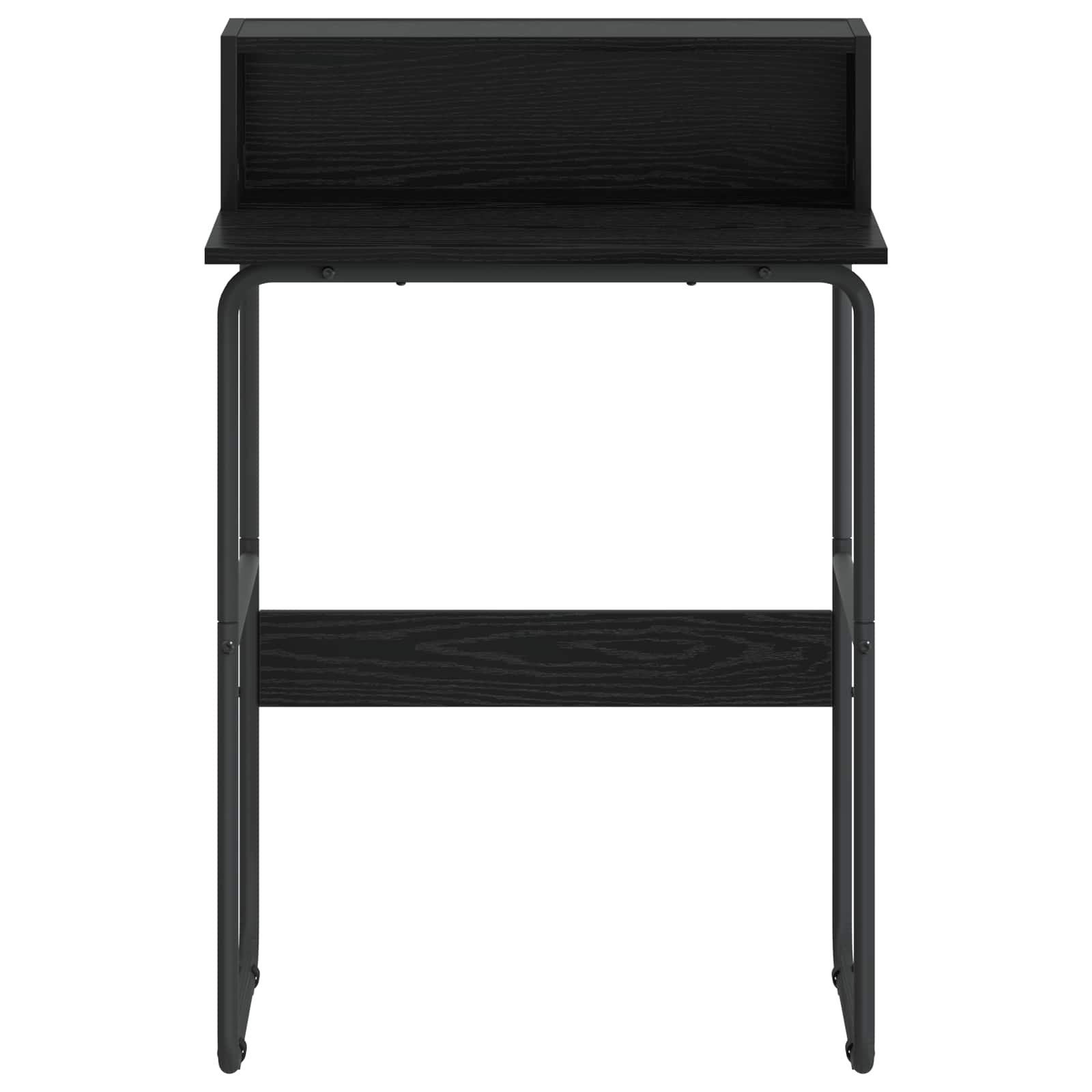 Desk with Storage Black Oak 60 x 50 x 91 cm