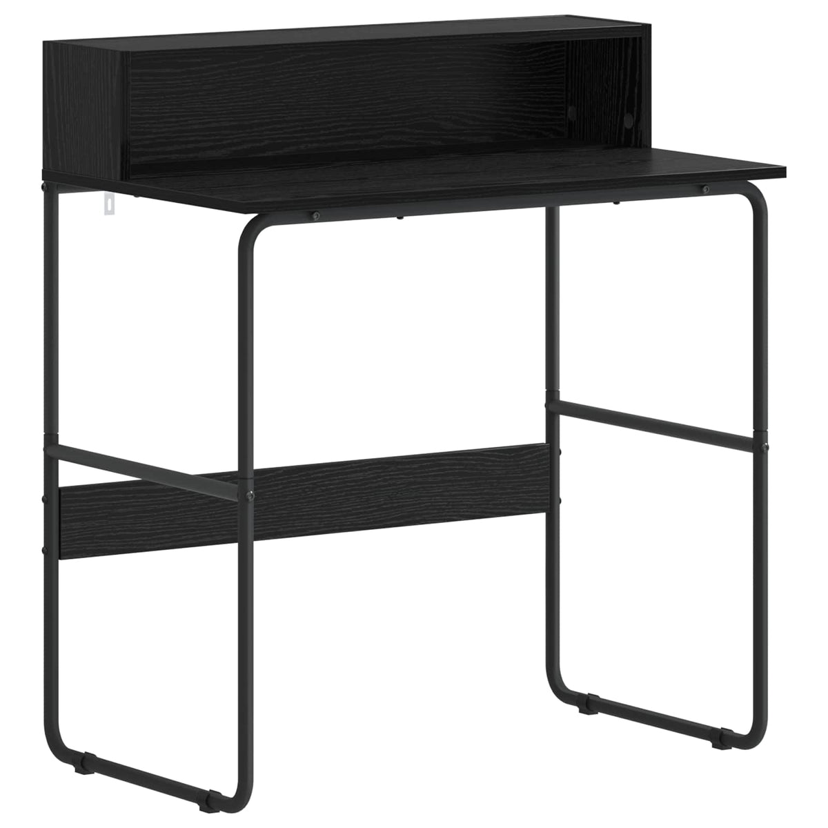 Desk with Storage Black Oak 80 x 50 x 91 cm