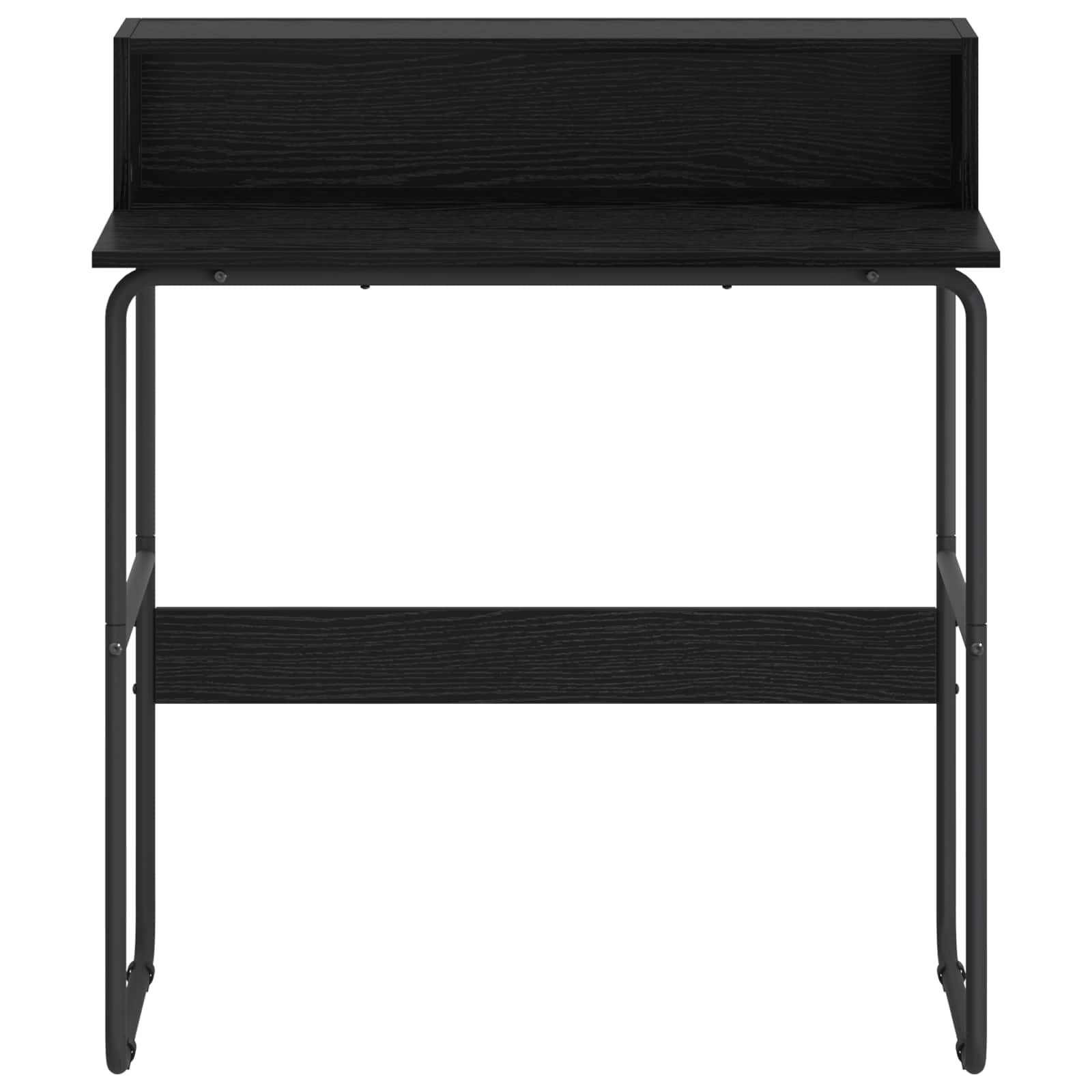 Desk with Storage Black Oak 80 x 50 x 91 cm